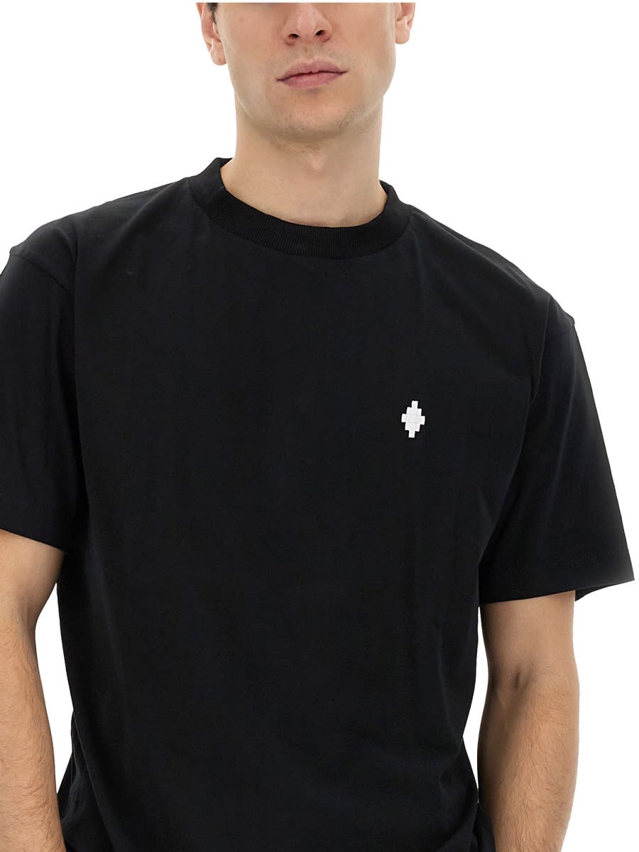Shop Marcelo Burlon County Of Milan T-shirt With Logo In Black