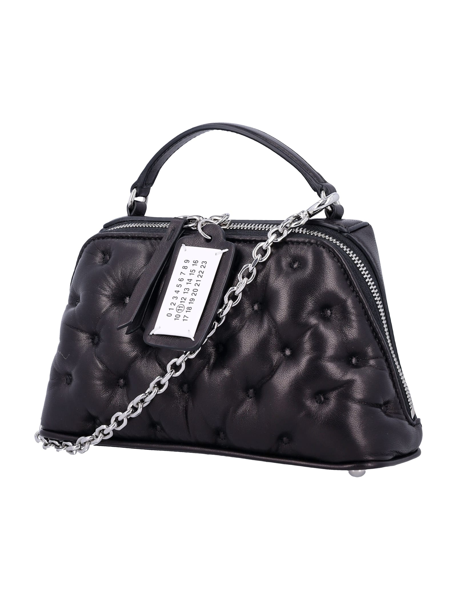 Shop Maison Margiela Glam Slam Trapezio Bag In Black