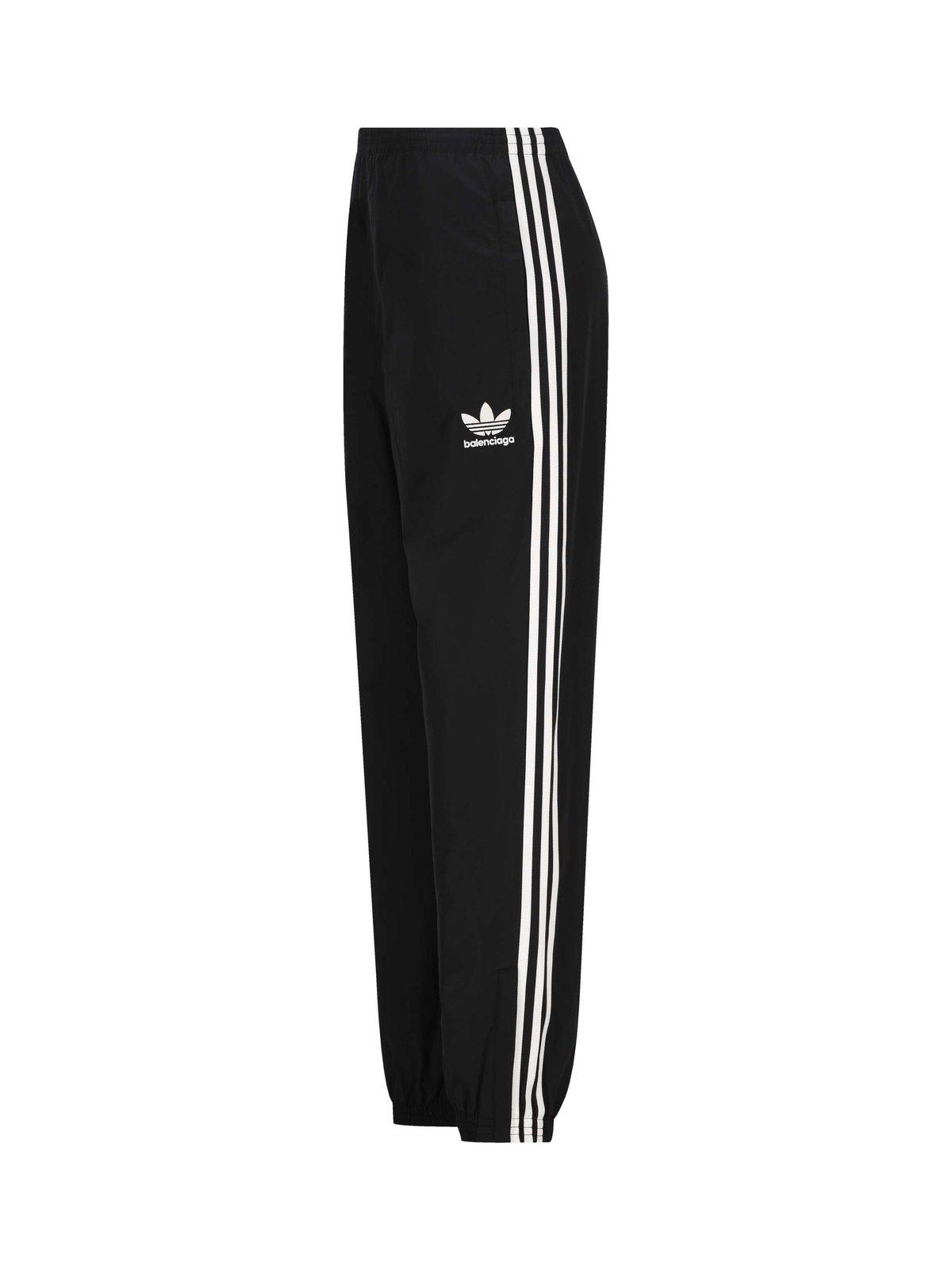 X Adidas Logo Printed Track Pants In Black