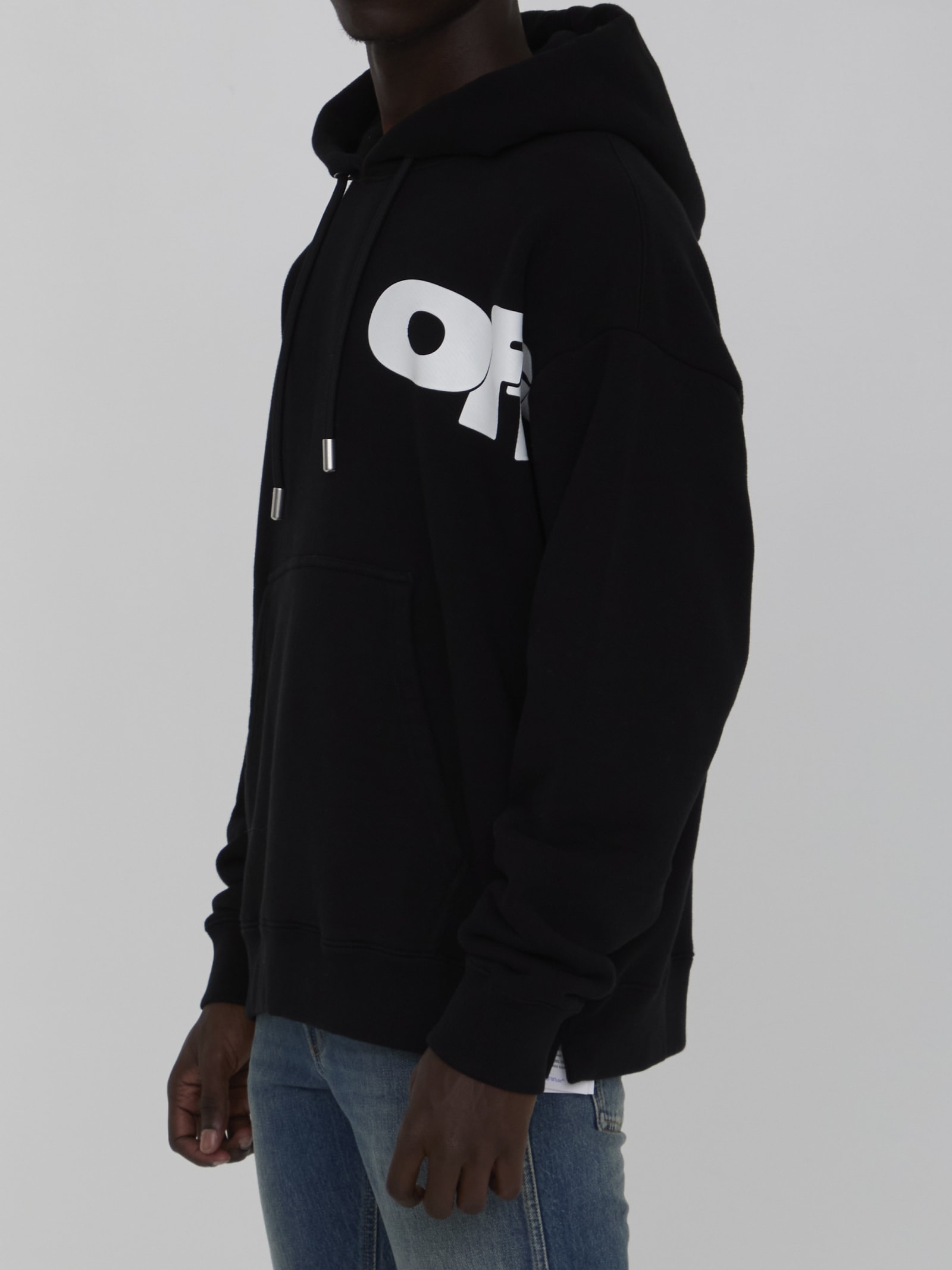 OFF-WHITE SHARED LOGO SKATE HOODIE 