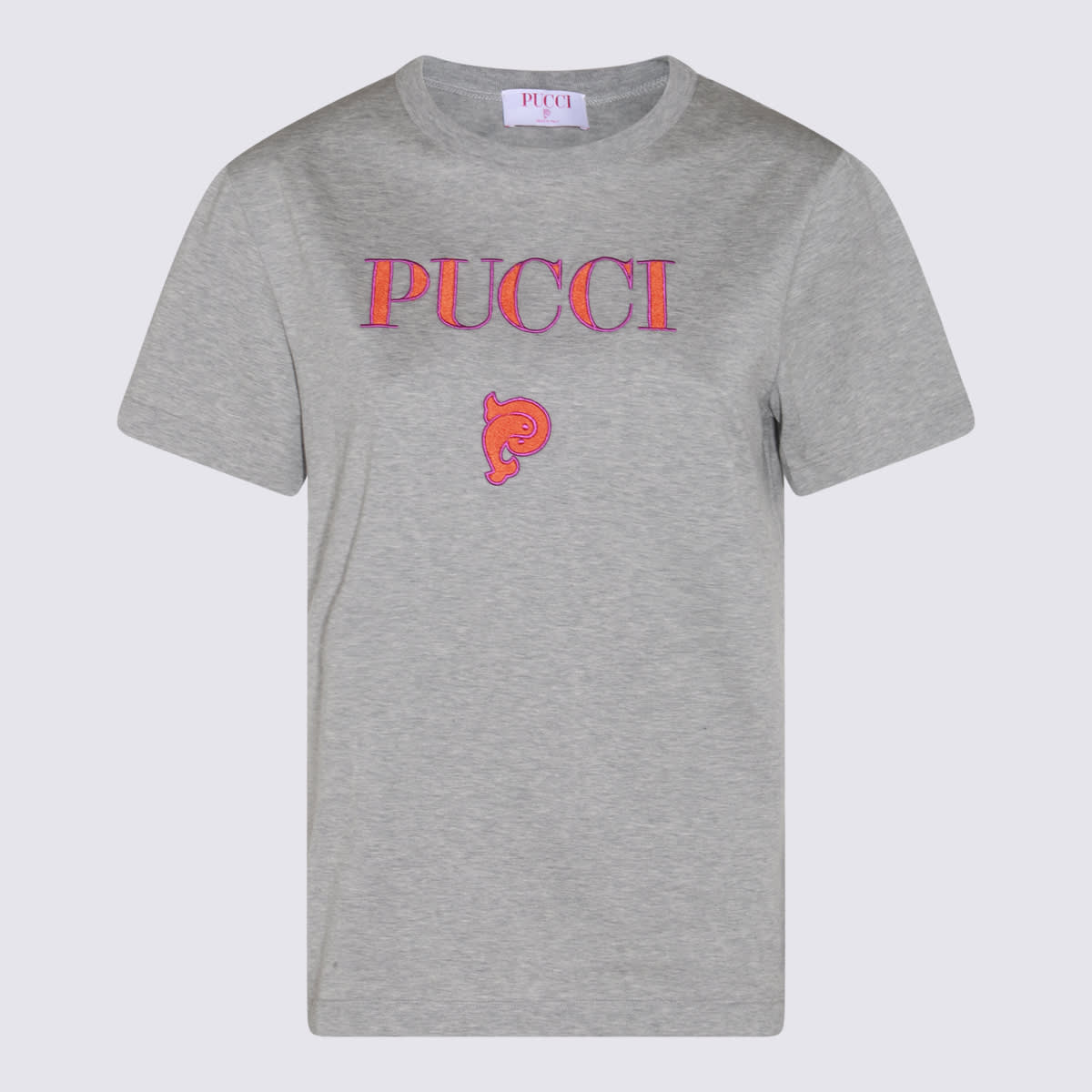 Pucci Grey Cotton T-shirt