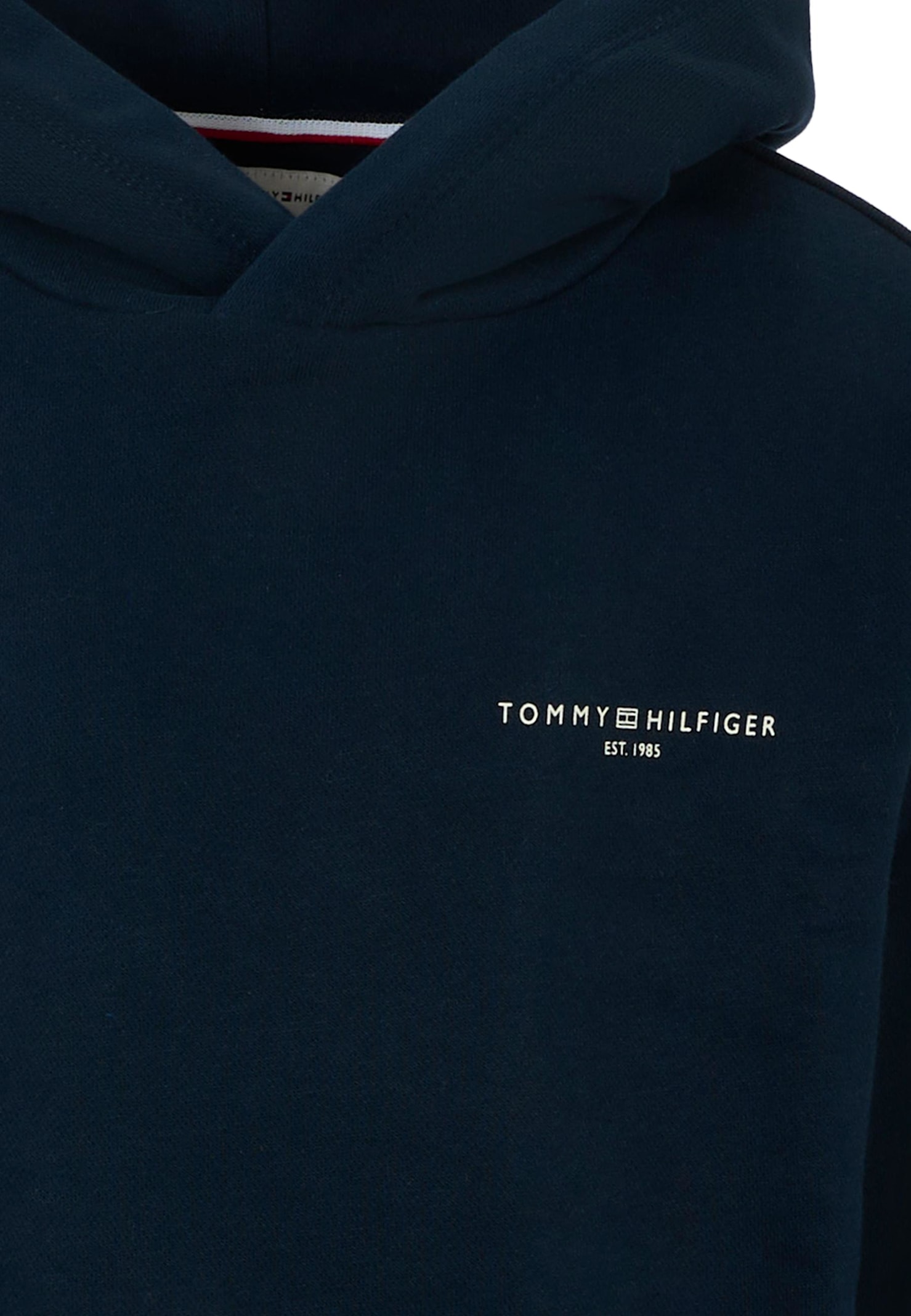 Tommy Hilfiger Blue Sweatshirt For Boy With Logo In Black