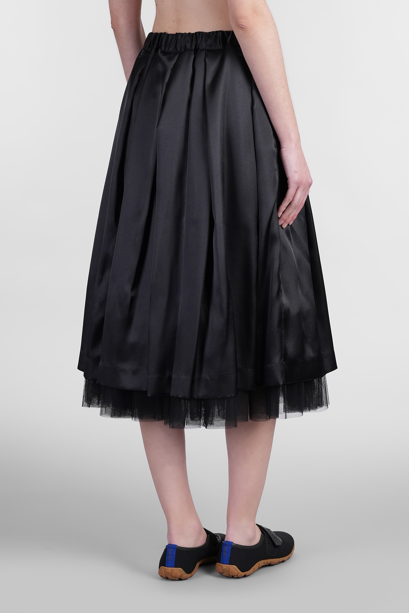 Shop Comme Des Garçons Skirt In Black Polyester