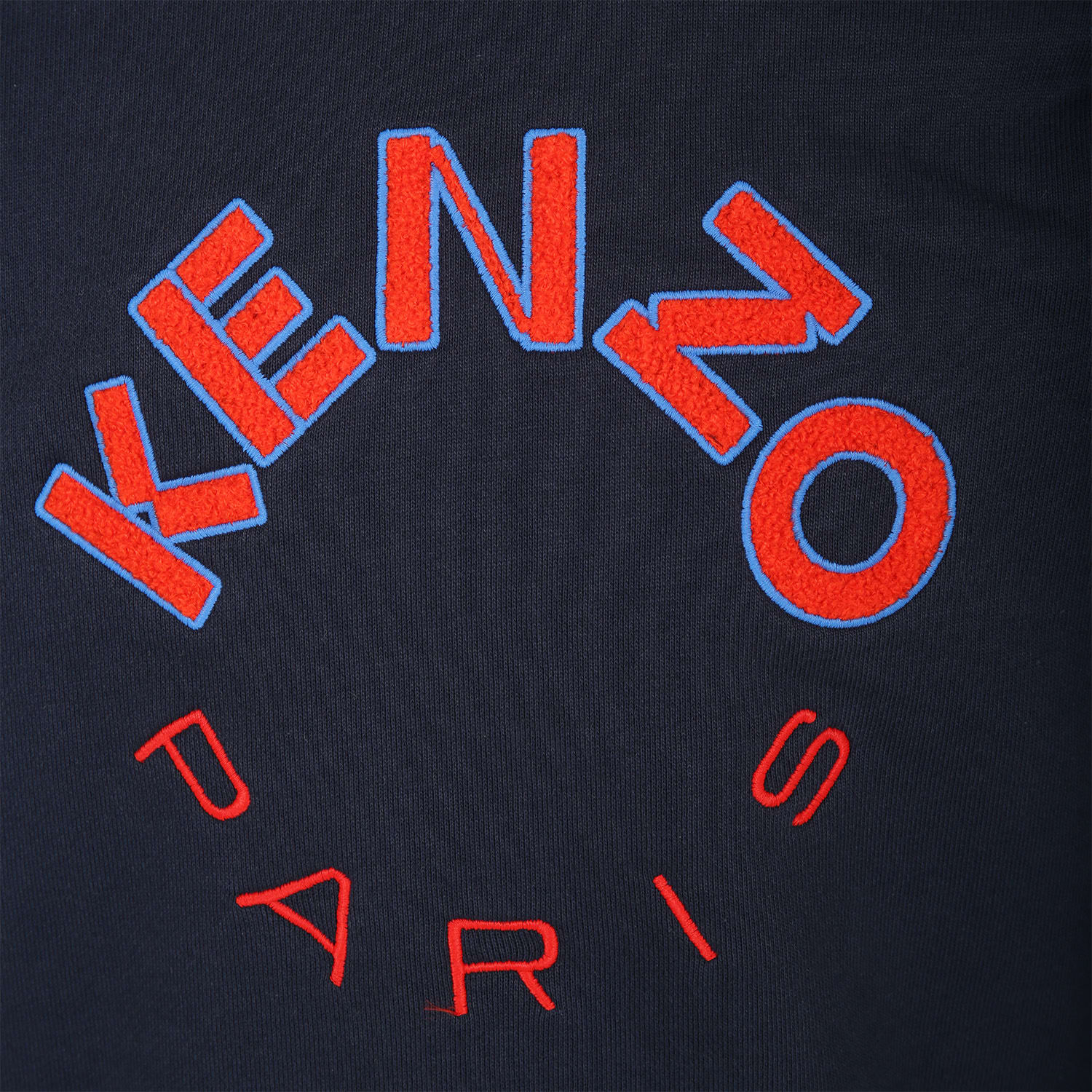 Shop Kenzo Blue Sweatshirt For Boy With Logo In A Marine