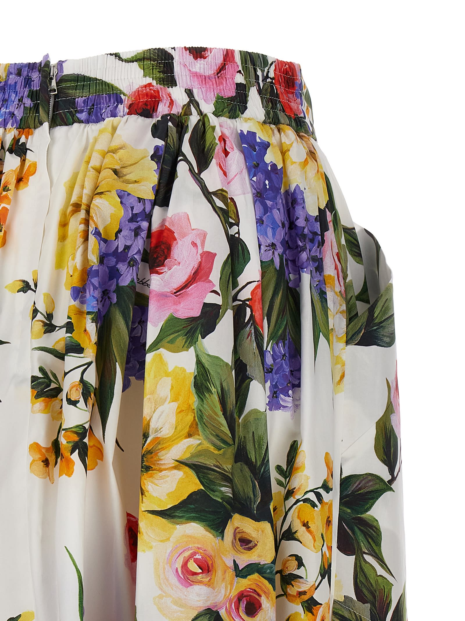 Shop Dolce & Gabbana Giardino Skirt In Multicolor
