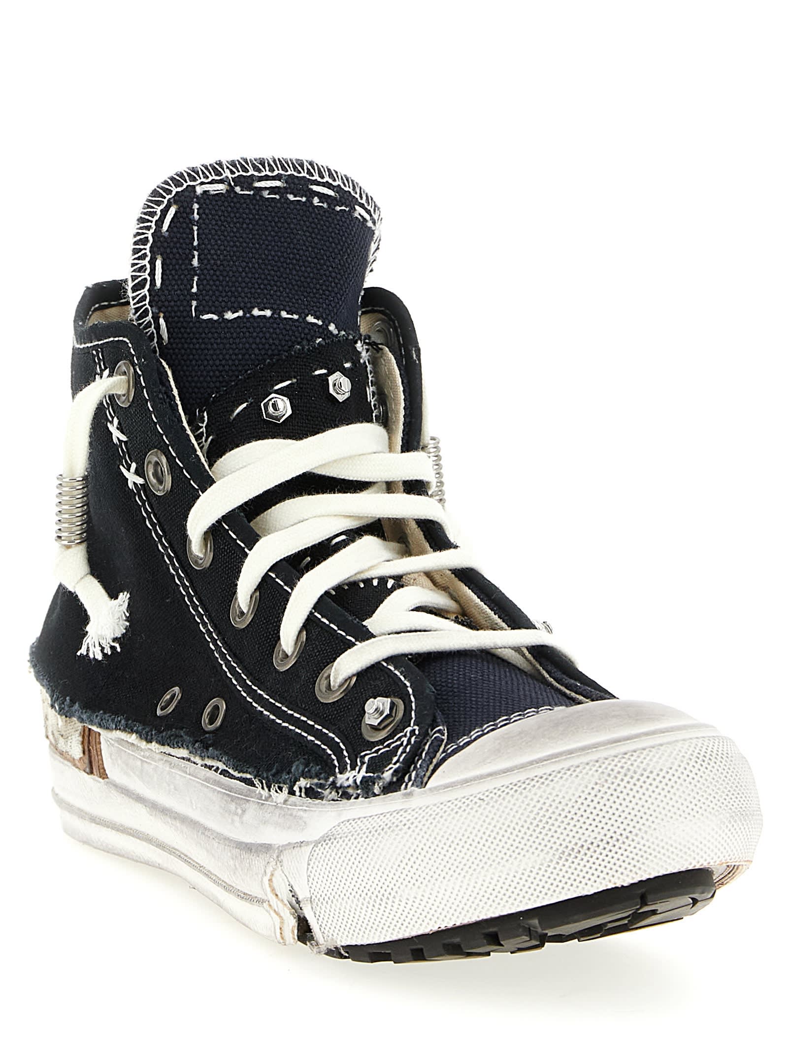 Maison Margiela Love To Death Sneakers Blue In Black