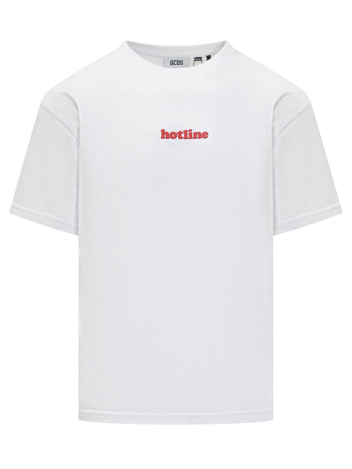 Hotline Embroidered Oversized T-shirt