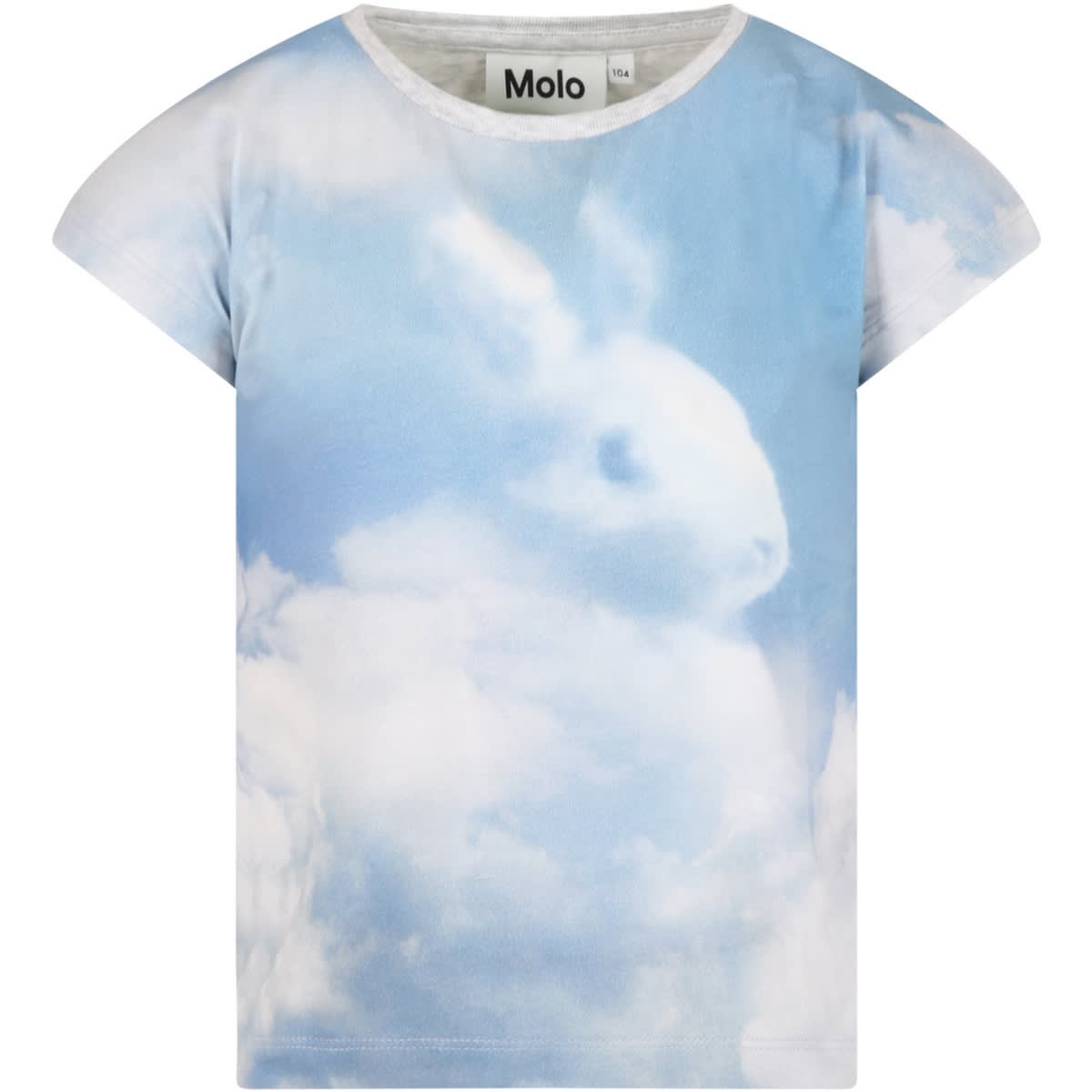 Molo Multicolor ragnhilde T-shirt For Kids With Rabbit
