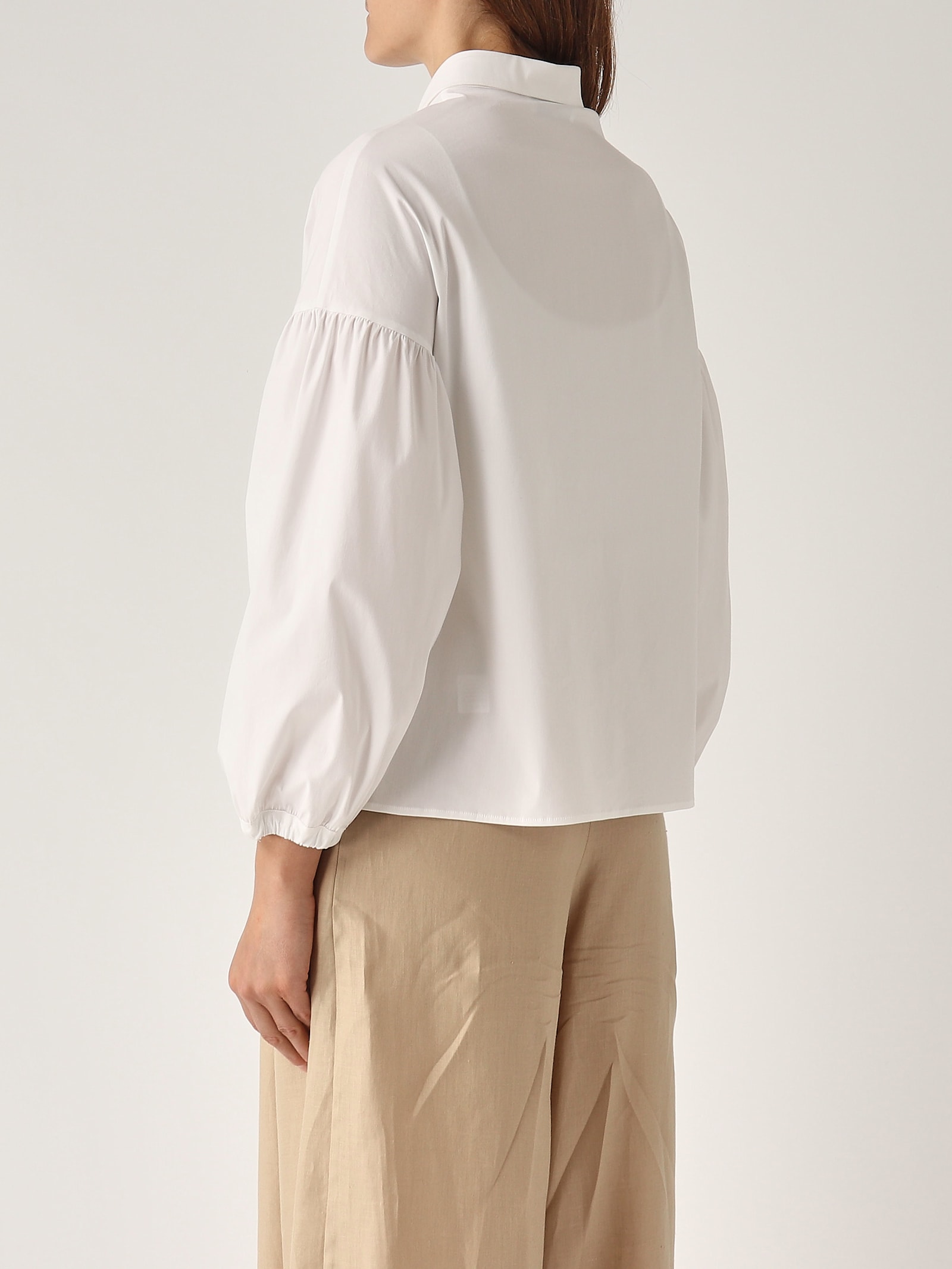 Gran Sasso Camicia M/l Arricciata Shirt In White