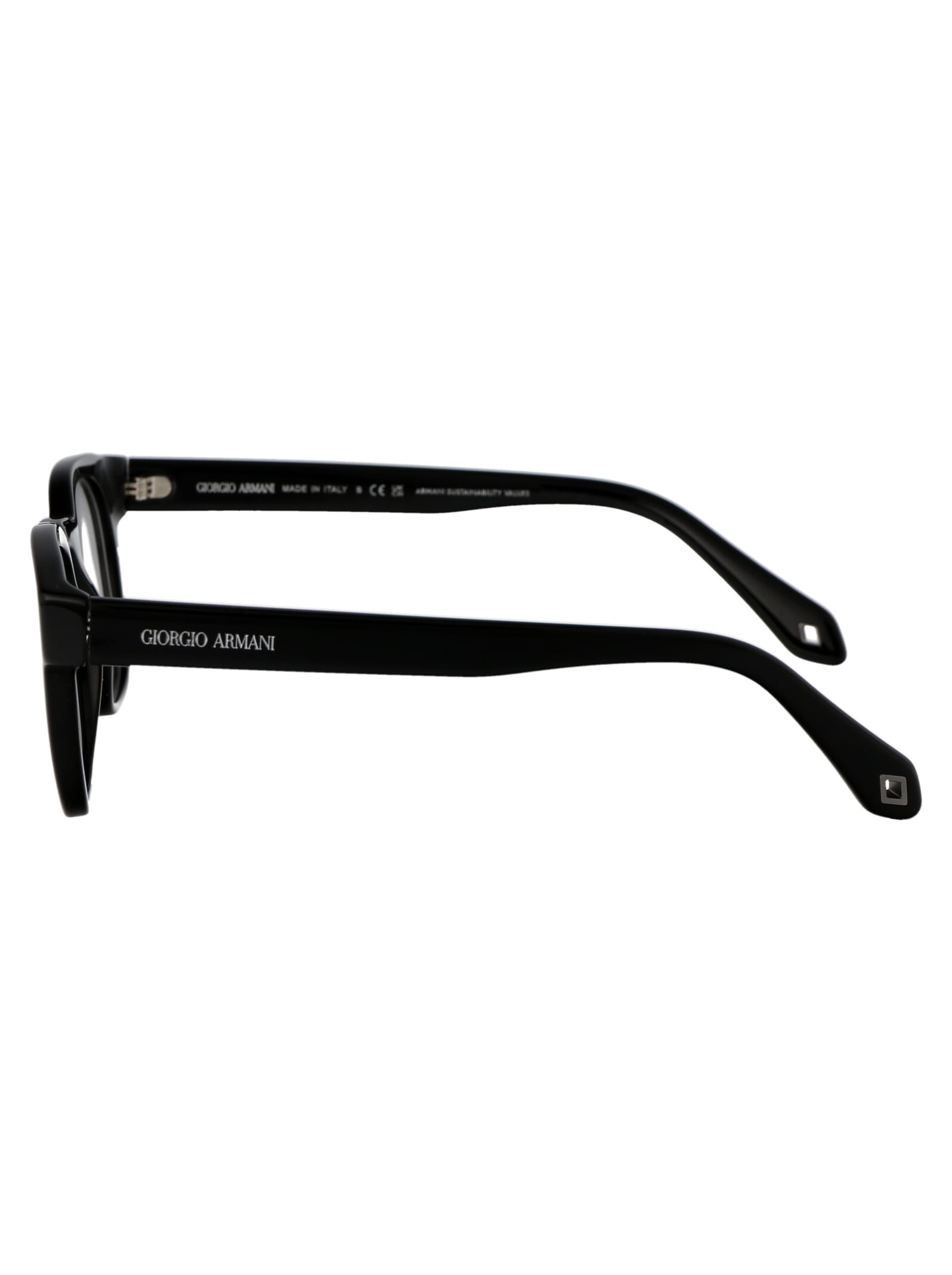 Shop Giorgio Armani 0ar7242 Glasses In 5875 Black