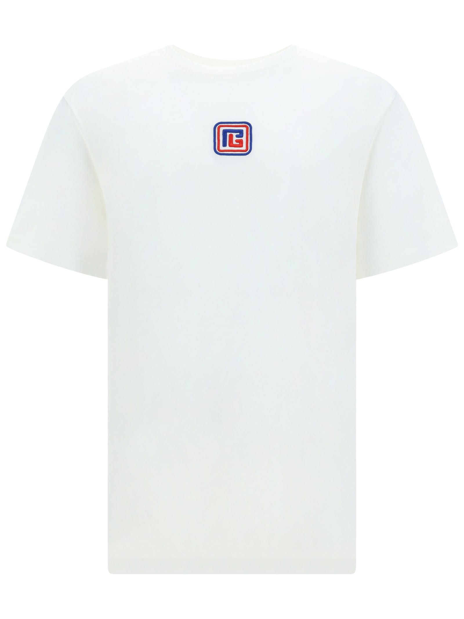 Shop Balmain T-shirt In Bianco/multicolor