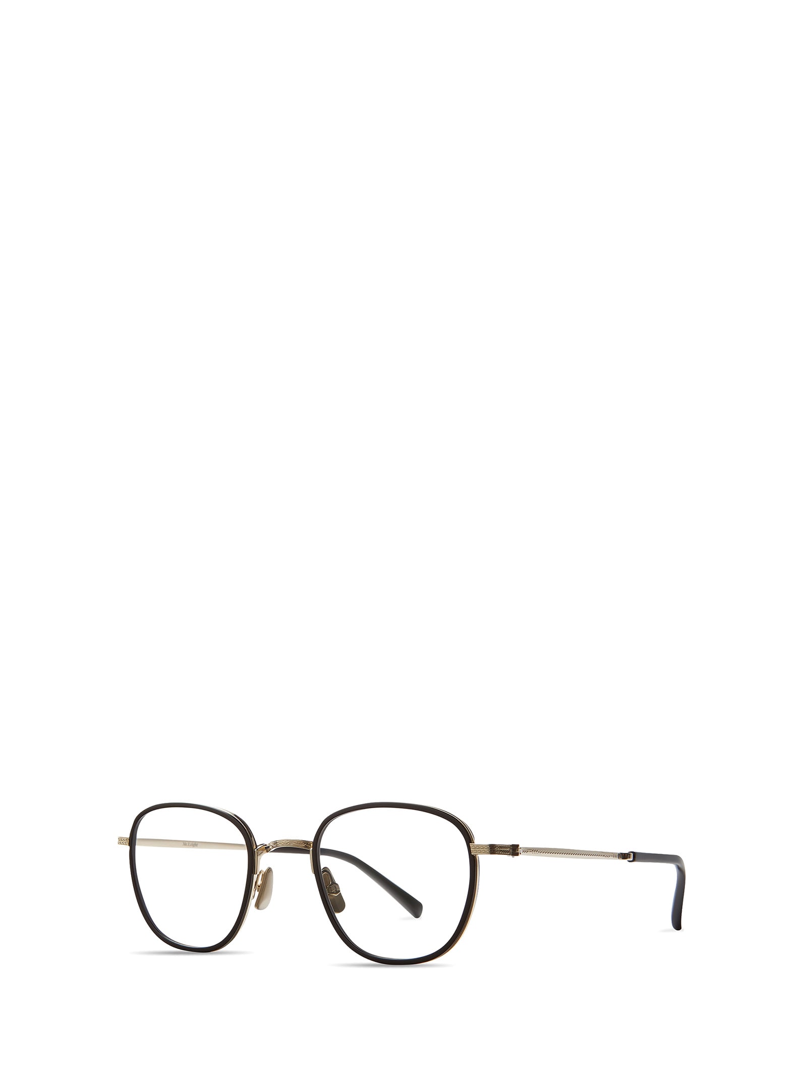 Shop Mr Leight Griffith Ii C Black-white Gold Glasses