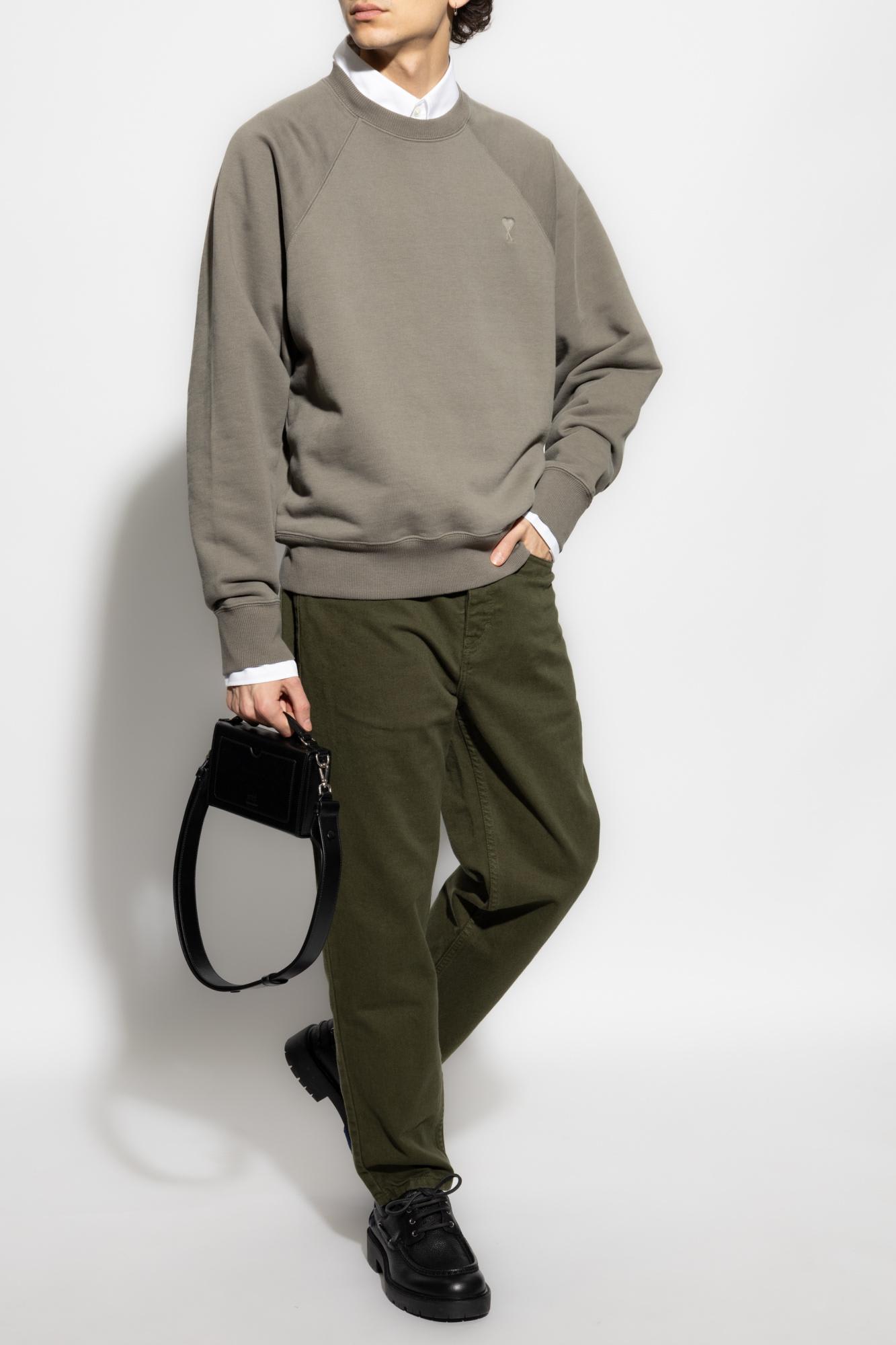 Ami Alexandre Mattiussi Ami Paris Sweatshirt In Grey
