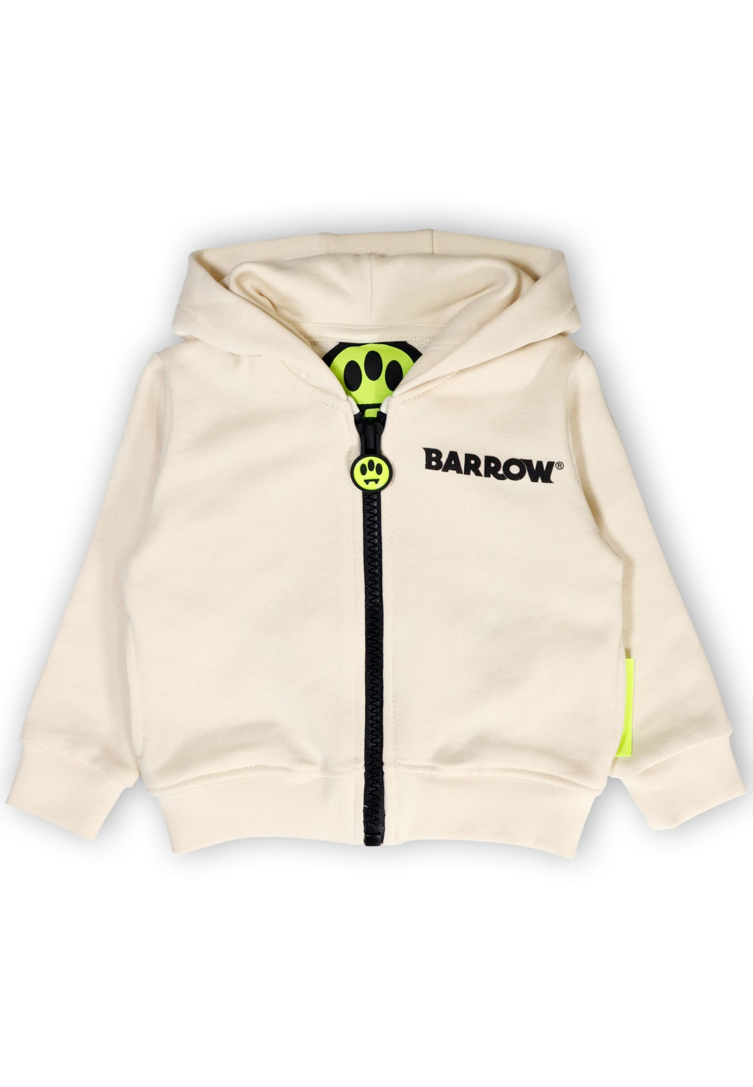 Barrow Babies' Sweatshirt With Zip And Hood In Cream