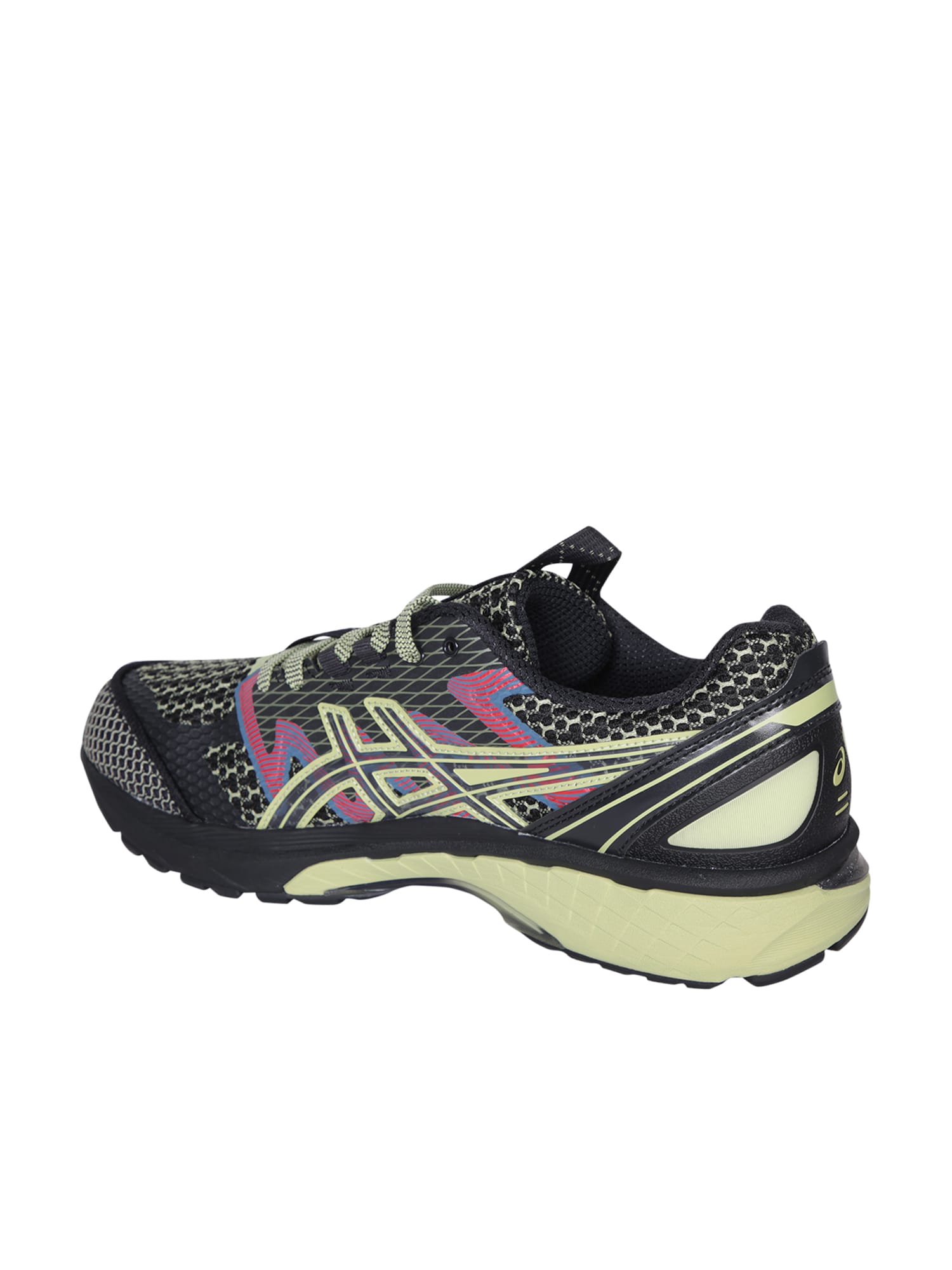 Shop Asics U24 Gel-terr Black/yellow Sneakers