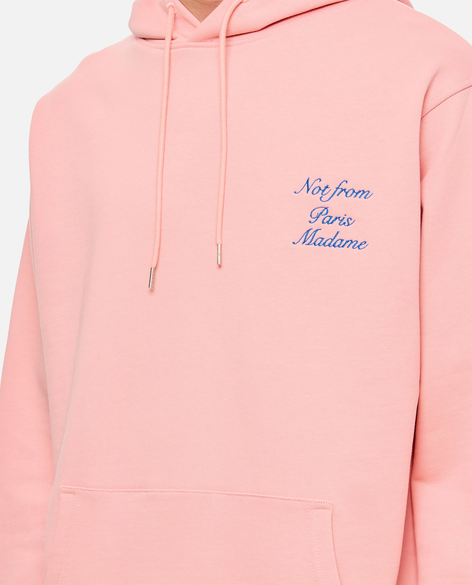 Drôle De Monsieur Drole De Monsieur Le Hoodie Slogan Cursive In Light Pink