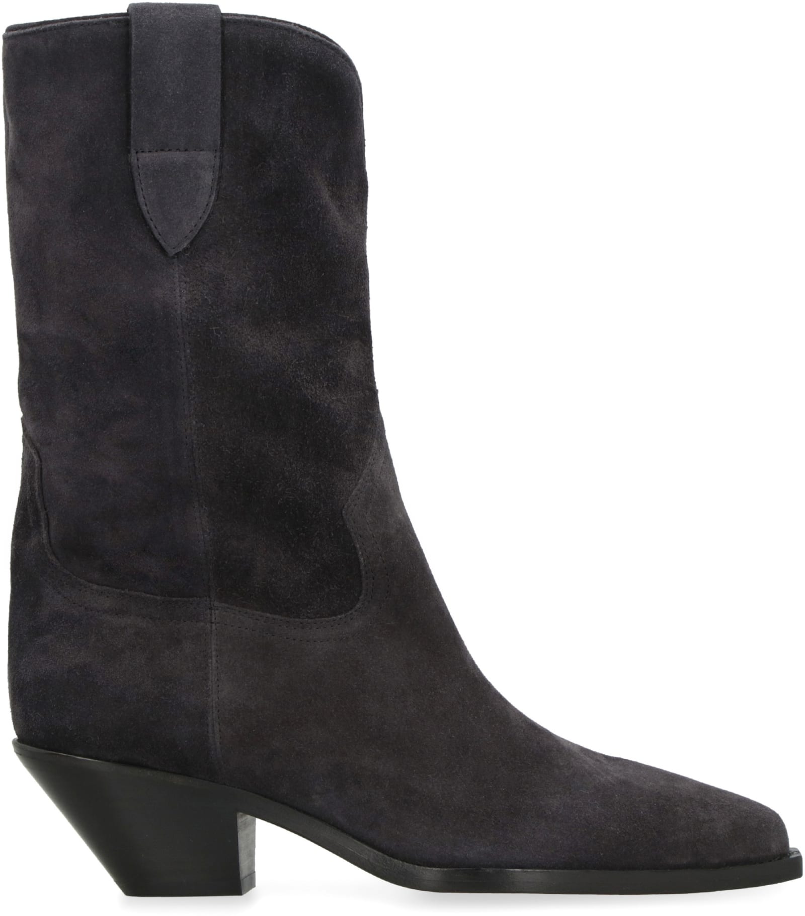 Shop Isabel Marant Dahope Suede Ankle Boots In Black