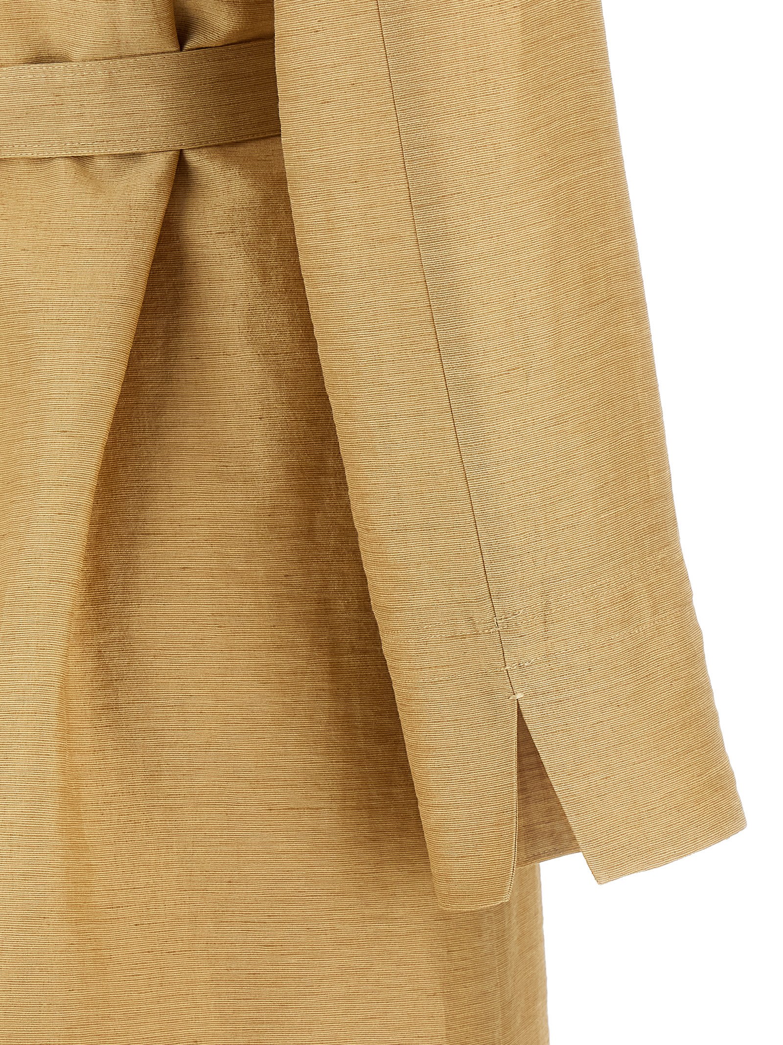 Shop Max Mara Linen And Silk Canvas Overcoat