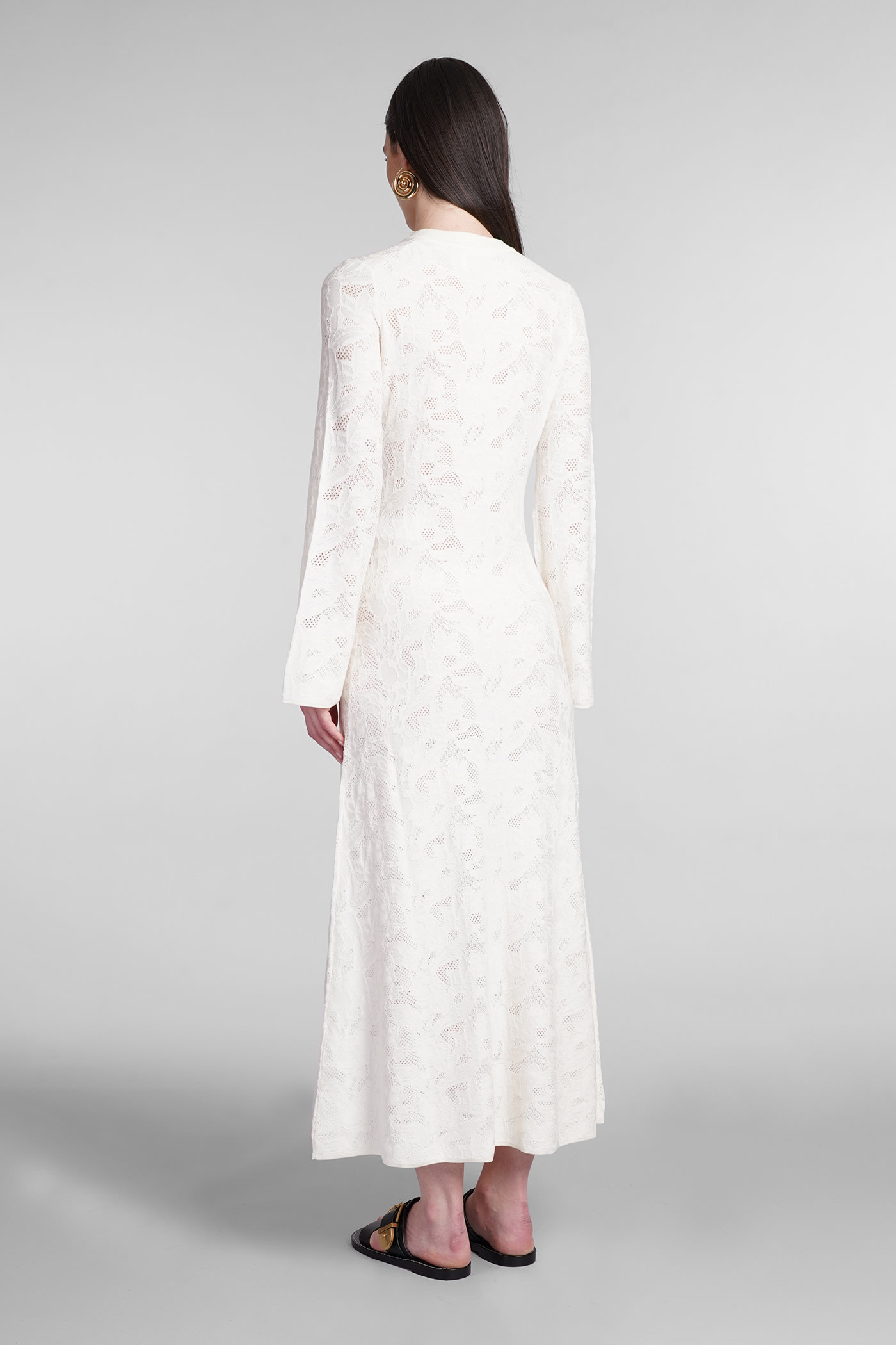 Shop Chloé Dress In White Wool