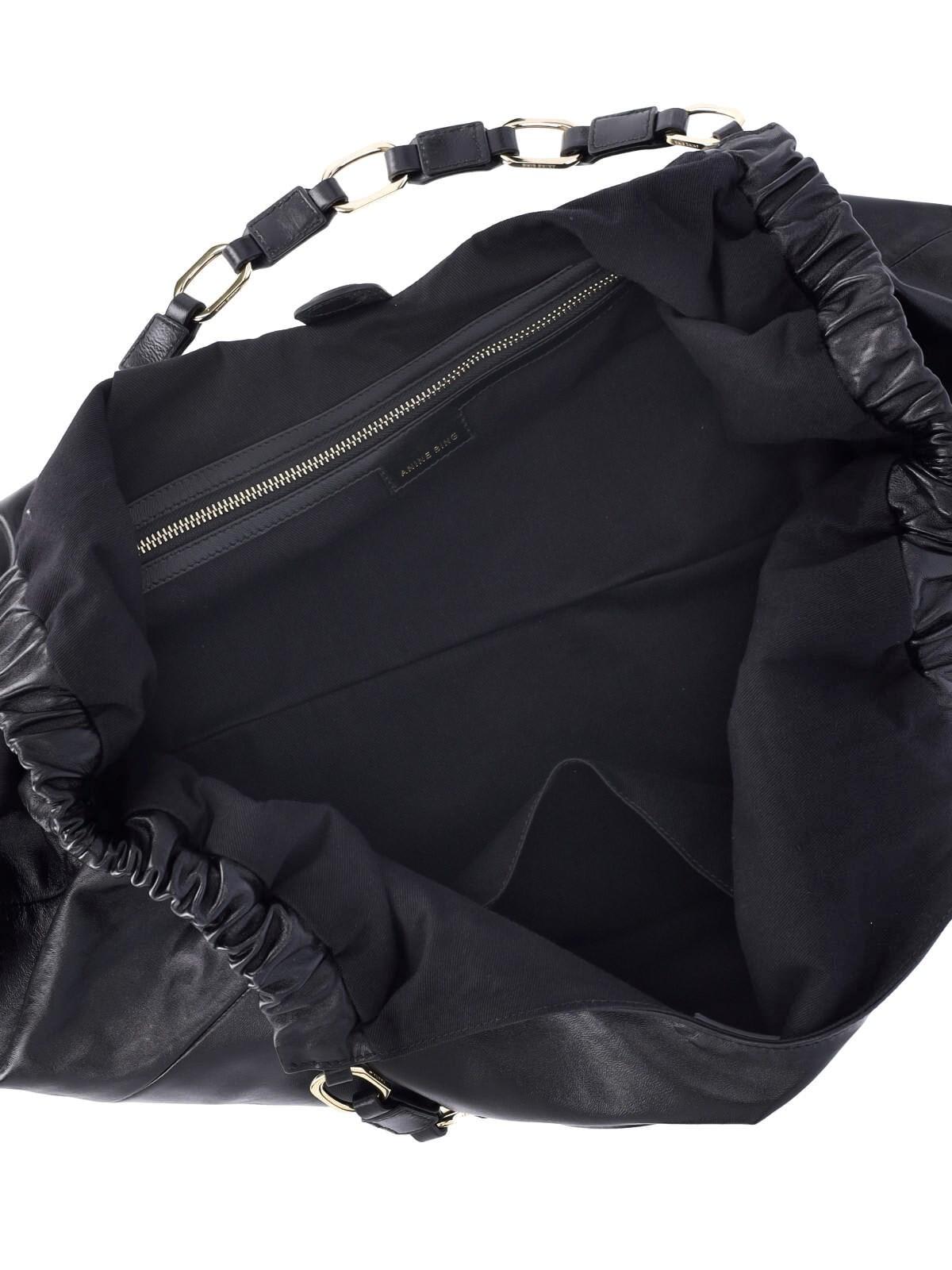 Shop Anine Bing Kate Tote Bag In Nero