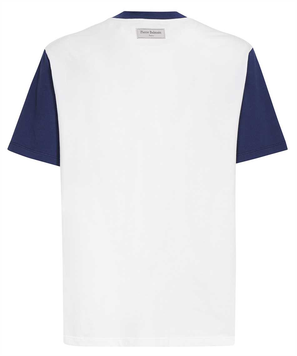 Shop Balmain Logo Cotton T-shirt In White