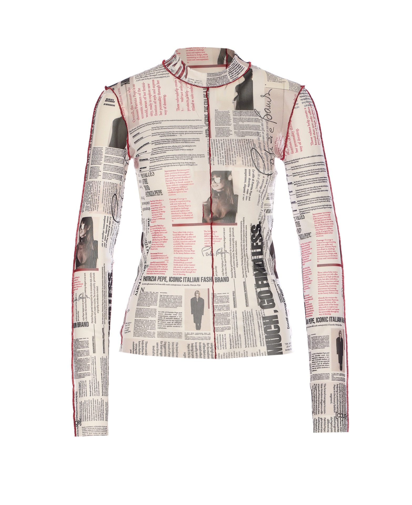 PATRIZIA PEPE MANIFESTO PRINT TOP 