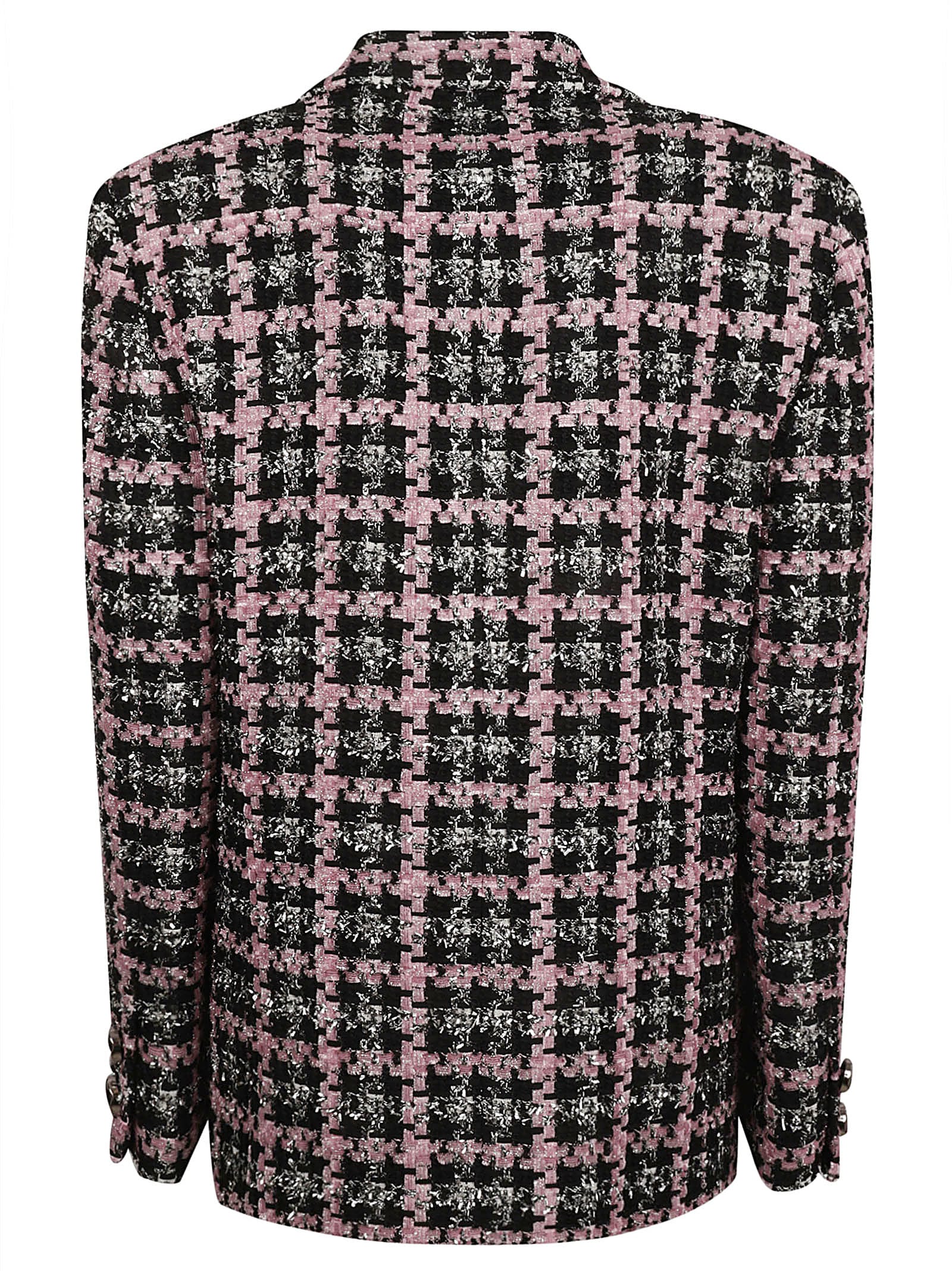 Msgm Single-buttoned Embellished Blazer In Black