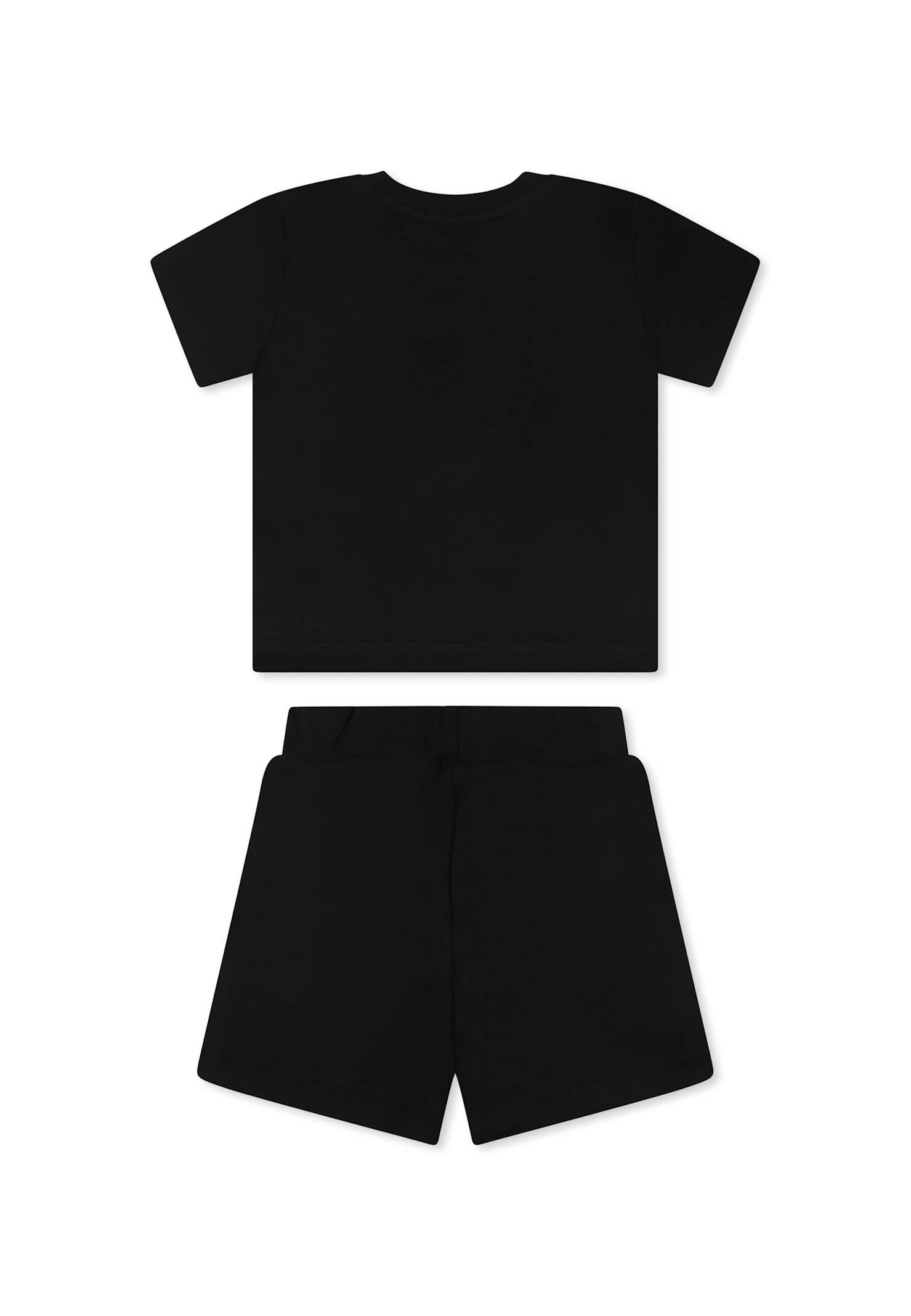 Barrow Black Suit For Babykids With Logo In Black