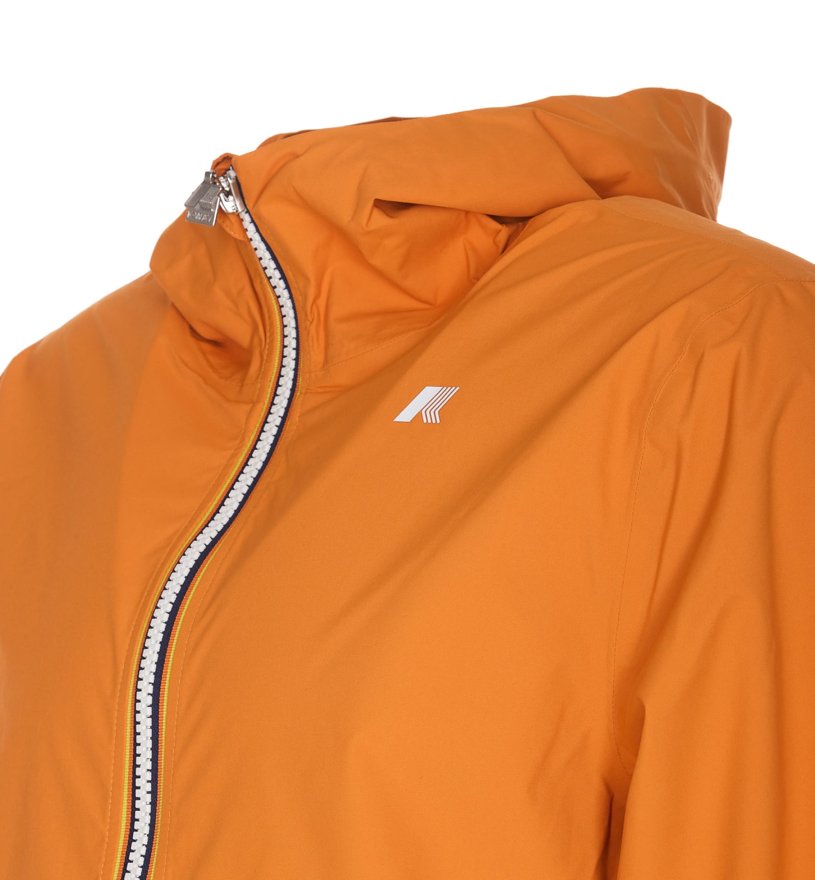 Shop K-way Stretch Jacket In Orange Md