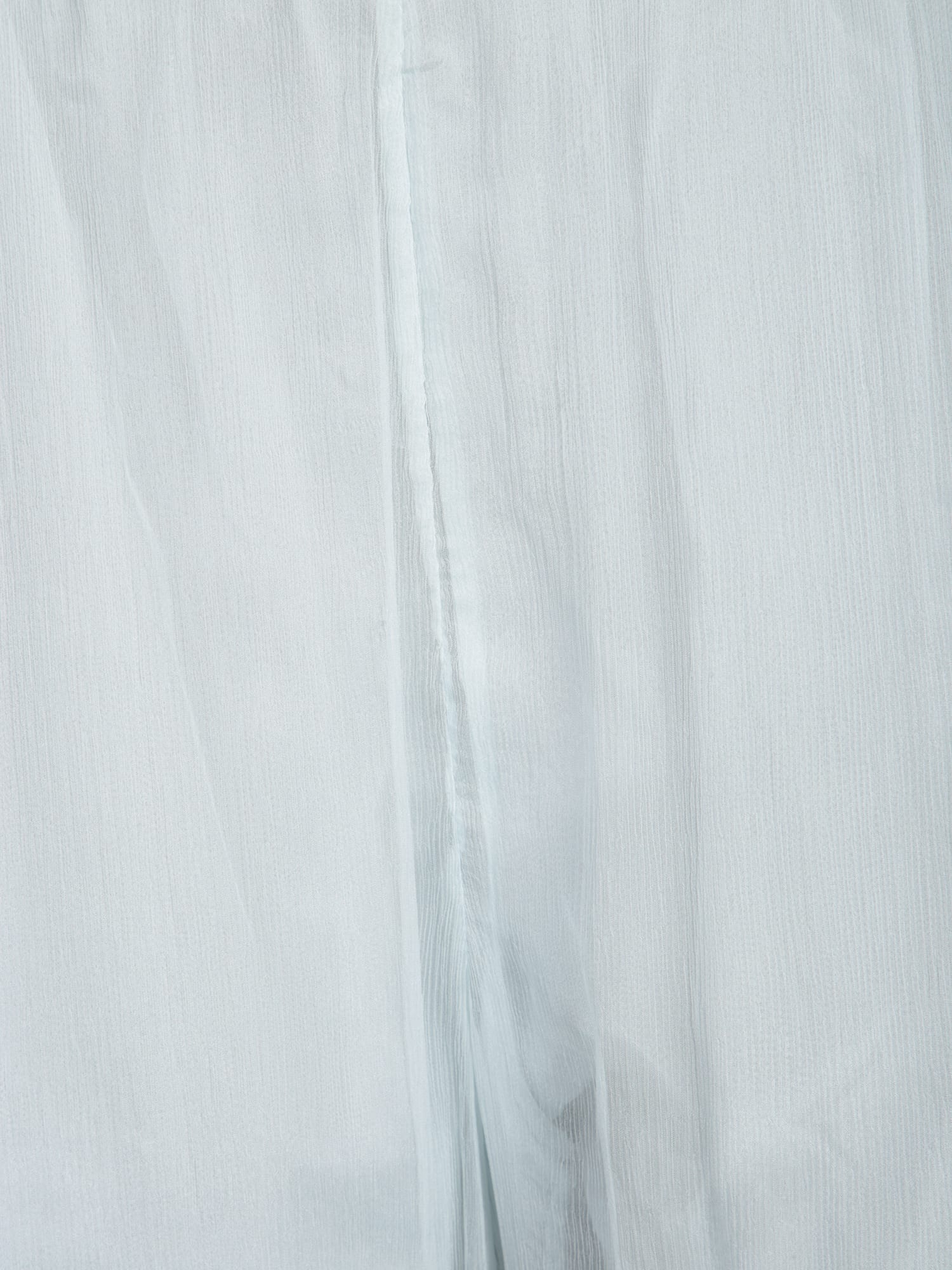 Amen Light Blue Silk Chiffon Pants In Blue