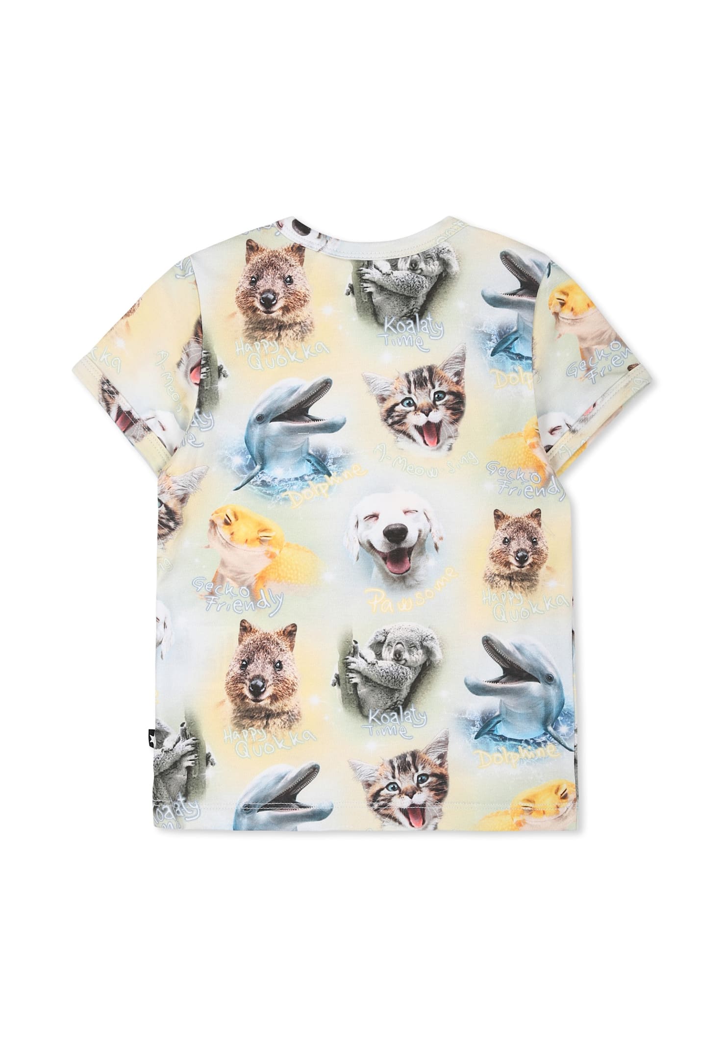 Molo Multicolor T-shirt For Babykids With Animals In Multicolor