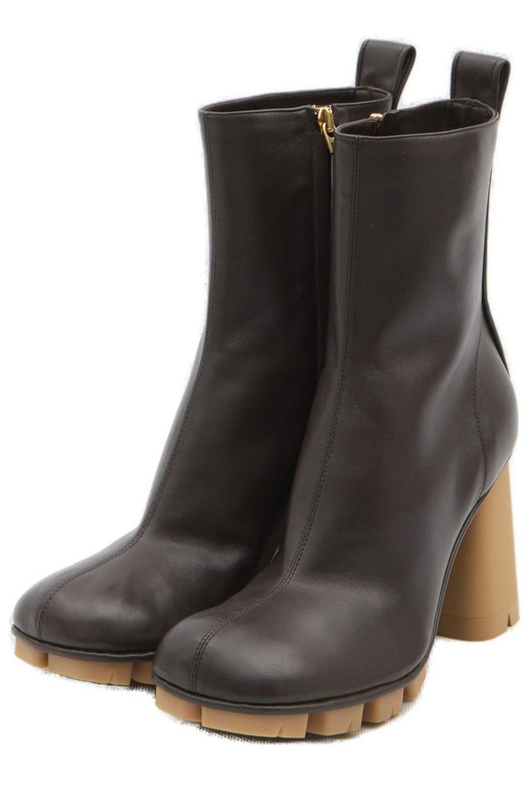 Shop Bottega Veneta Shore Ankle Boots In Brown