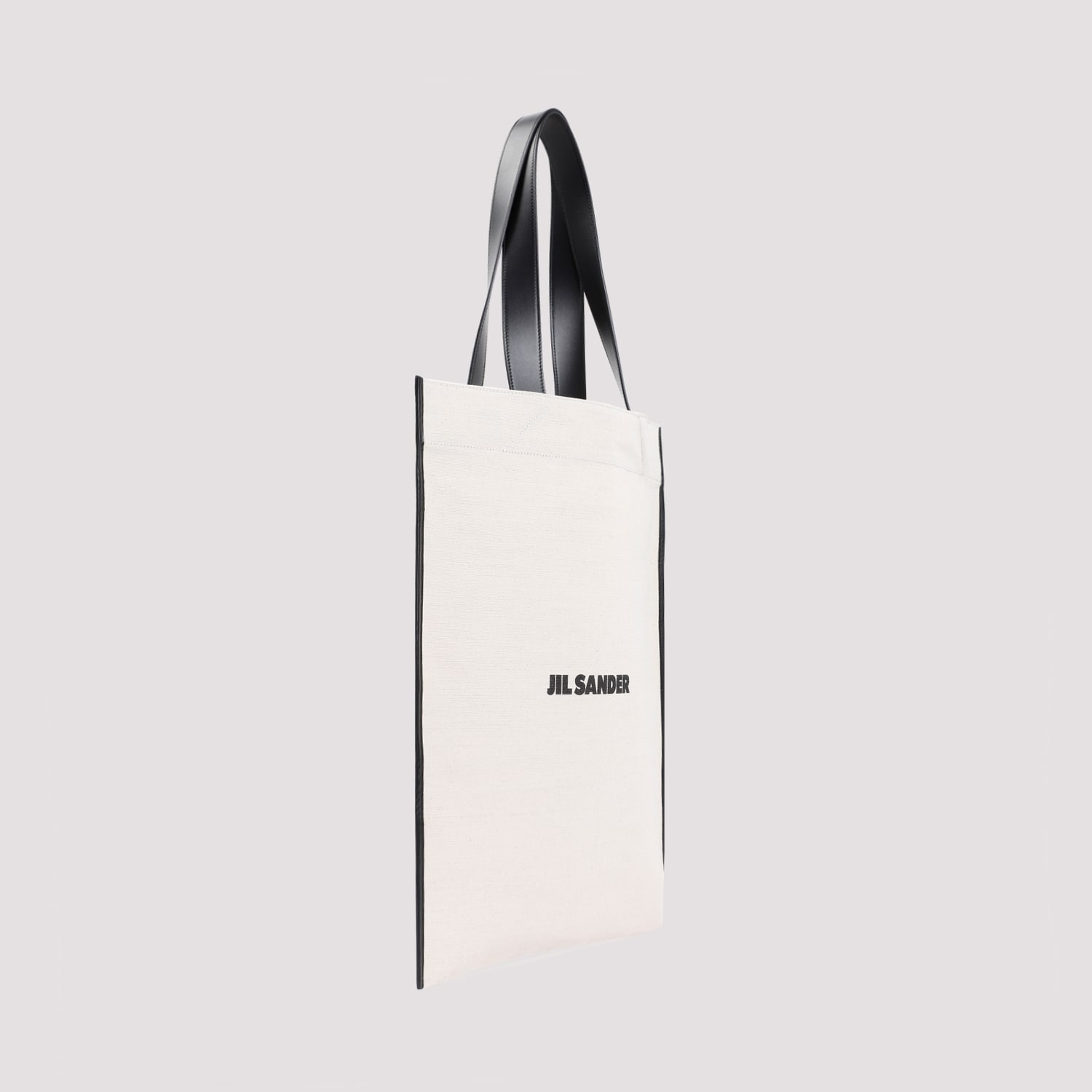 Shop Jil Sander Border Book Tote Bag In Natural