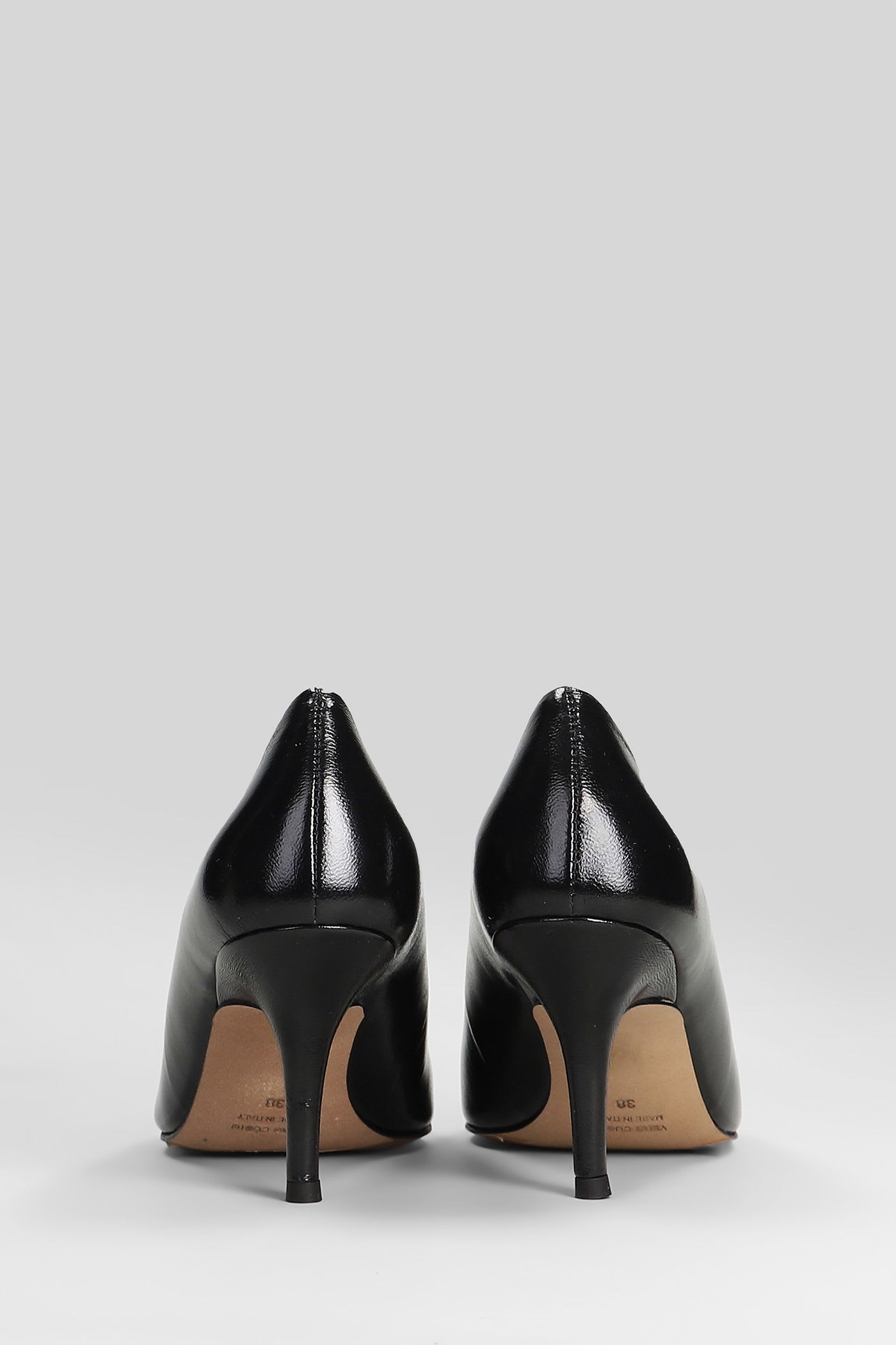 The Seller Pumps In Black Leather In Black
