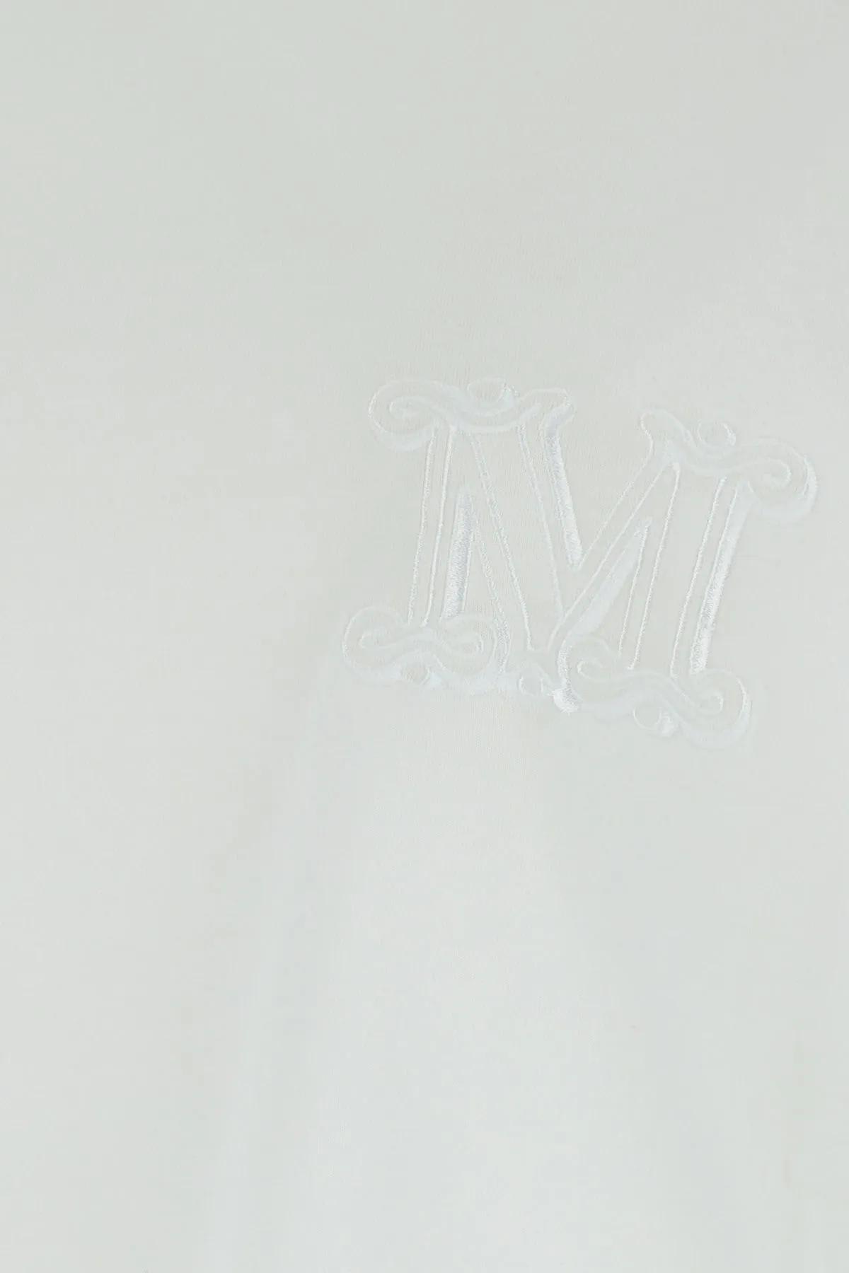 Shop Max Mara White Cotton Mango T-shirt