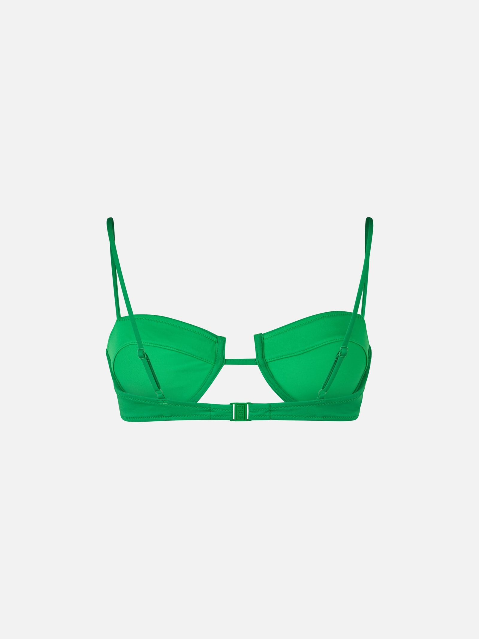 Mc2 Saint Barth Green Salina Underwired Bralette Top In Green