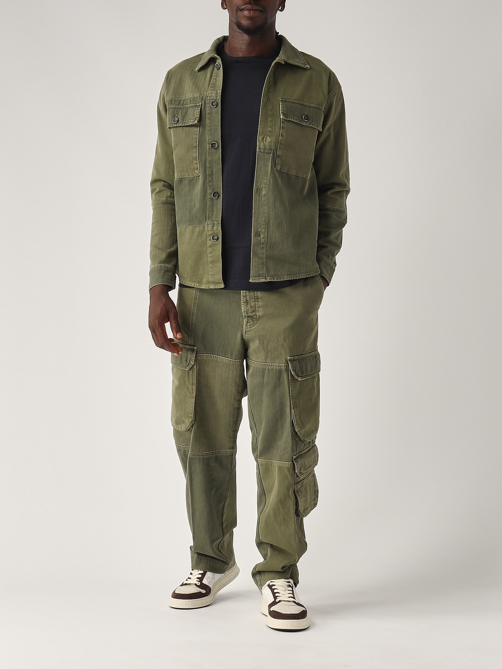 Shop Nine In The Morning Overshirt Shirt In Verde