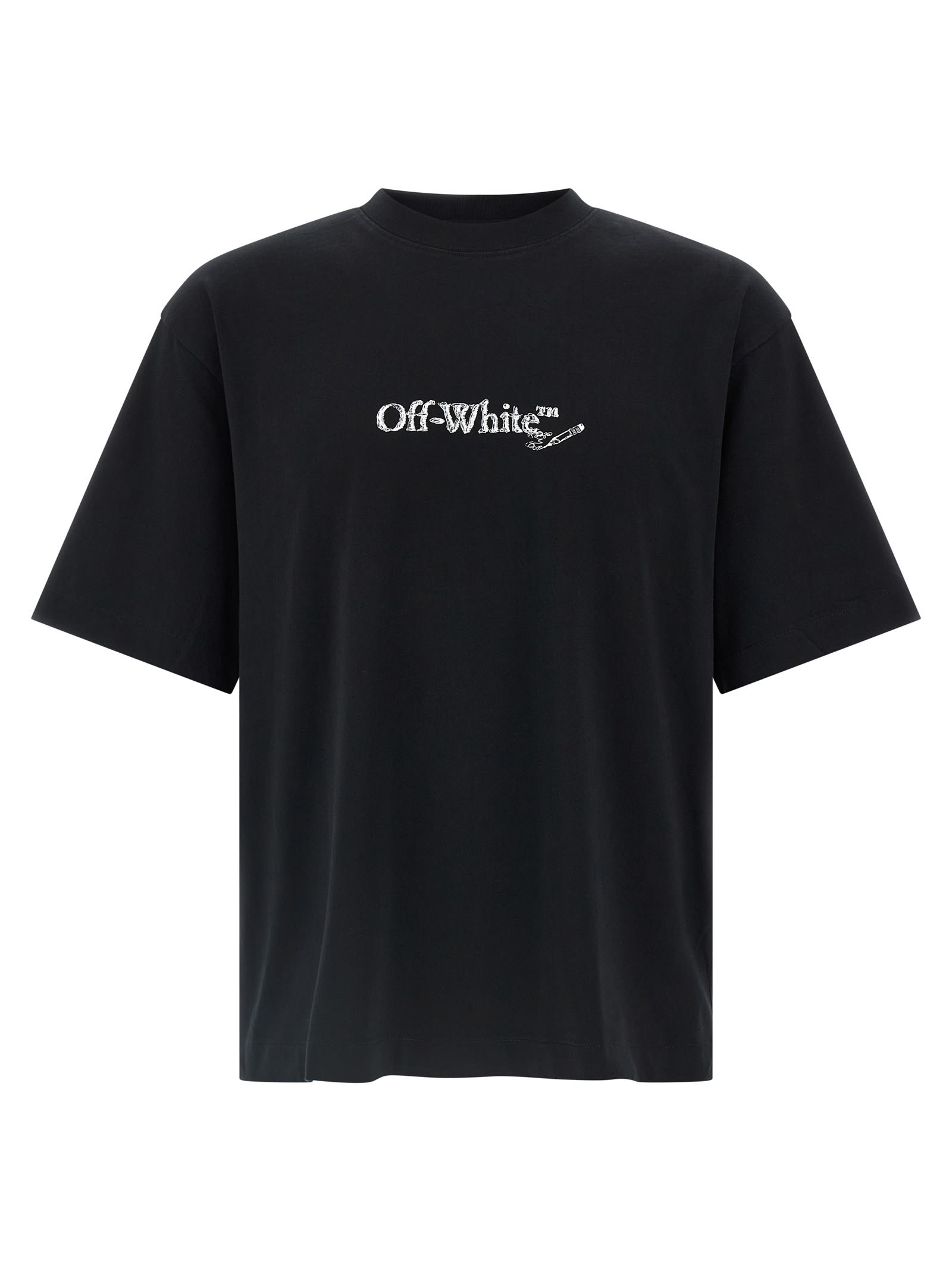 Off-white Scribble Arrow Skate T-shirt In Black