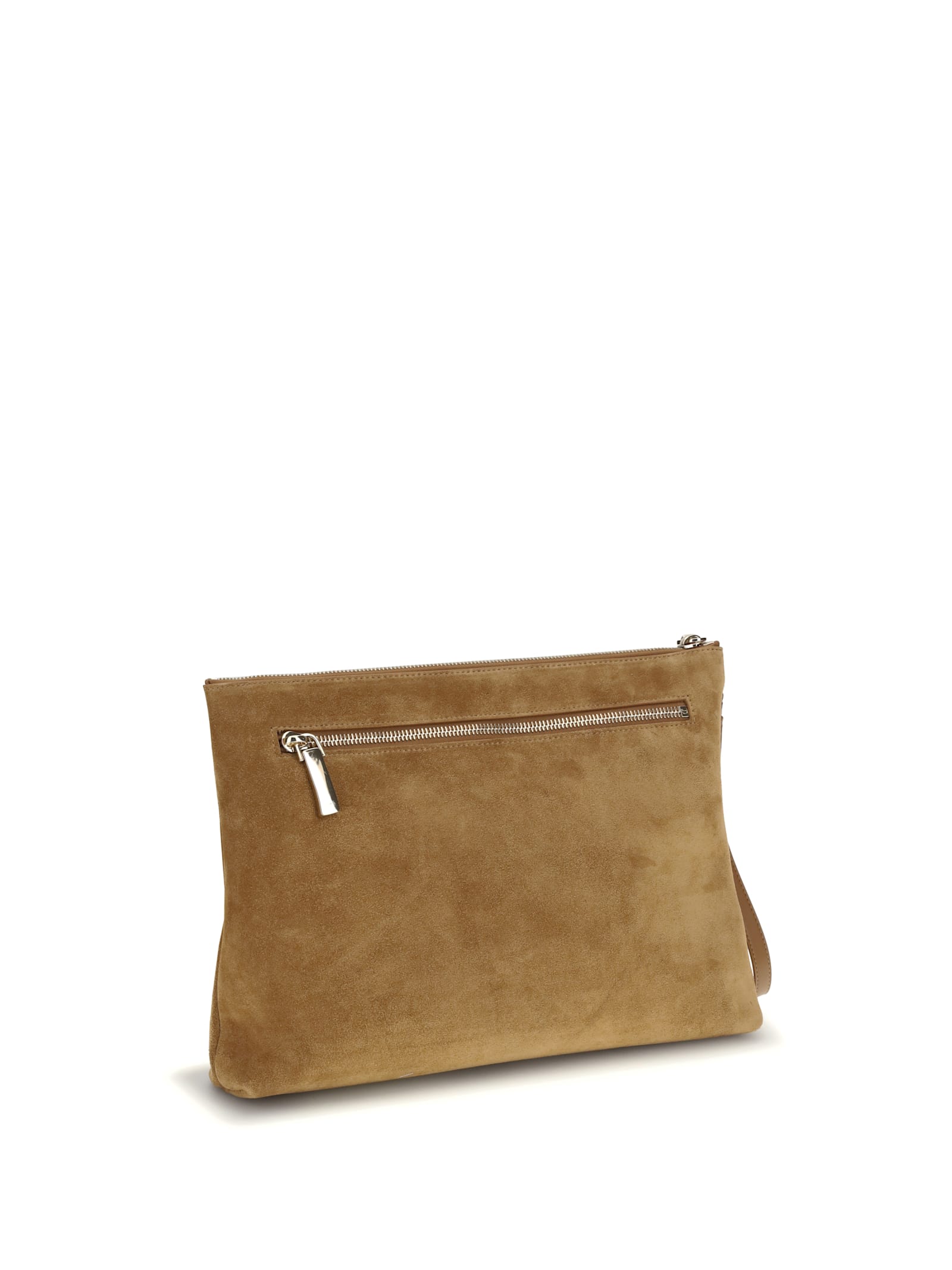 Christian Louboutin Men Funky Leather Pouch In Brown