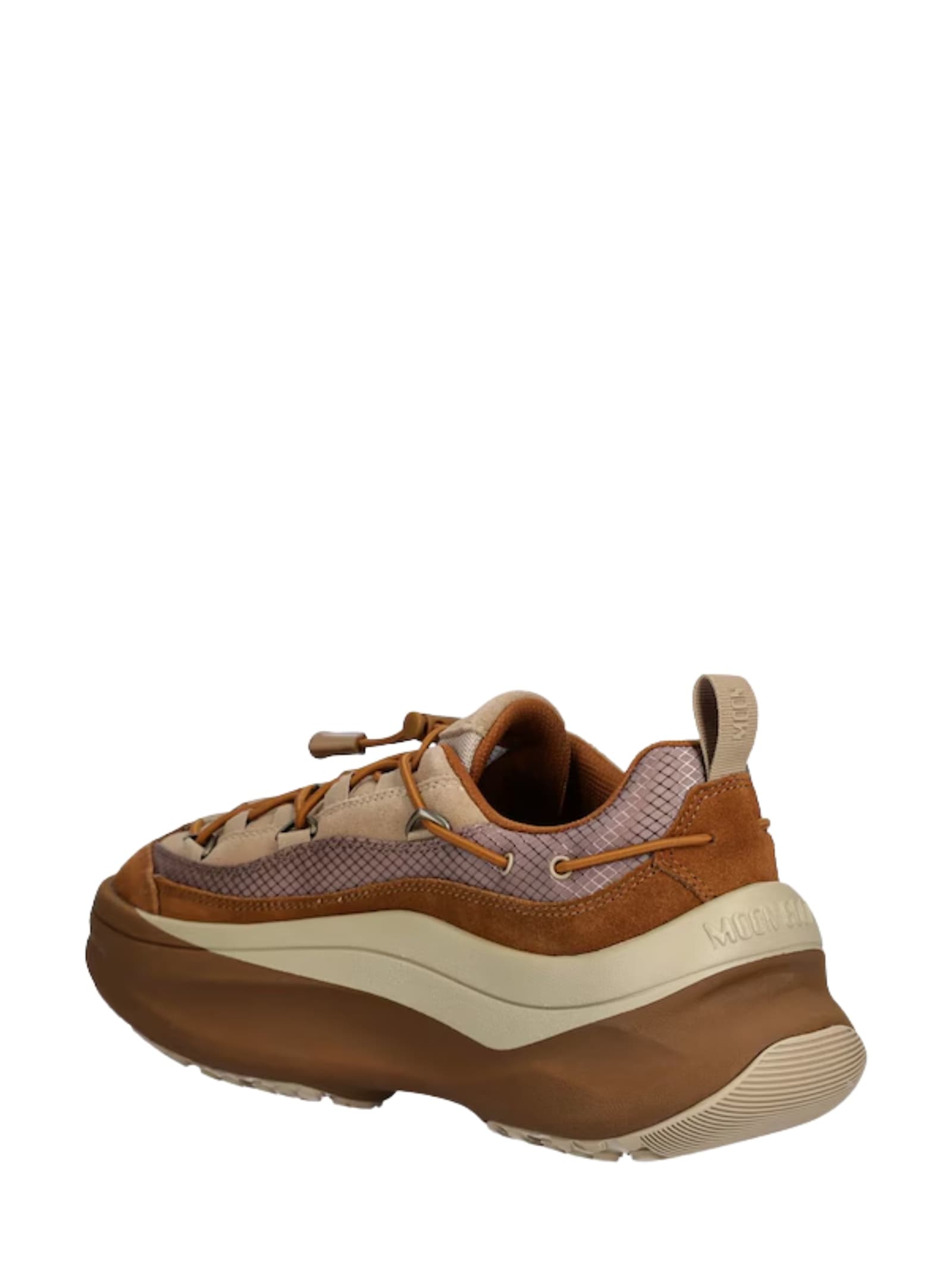 Moon Boot Logo Sneakers With Chunky Sole And Mesh In Multi