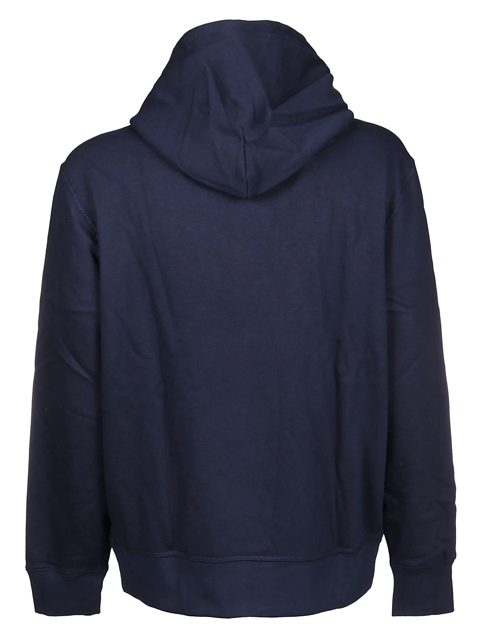 Polo Ralph Lauren Classic Hoodie Sweatshirt With Front Kangaroo Pocket In Blue