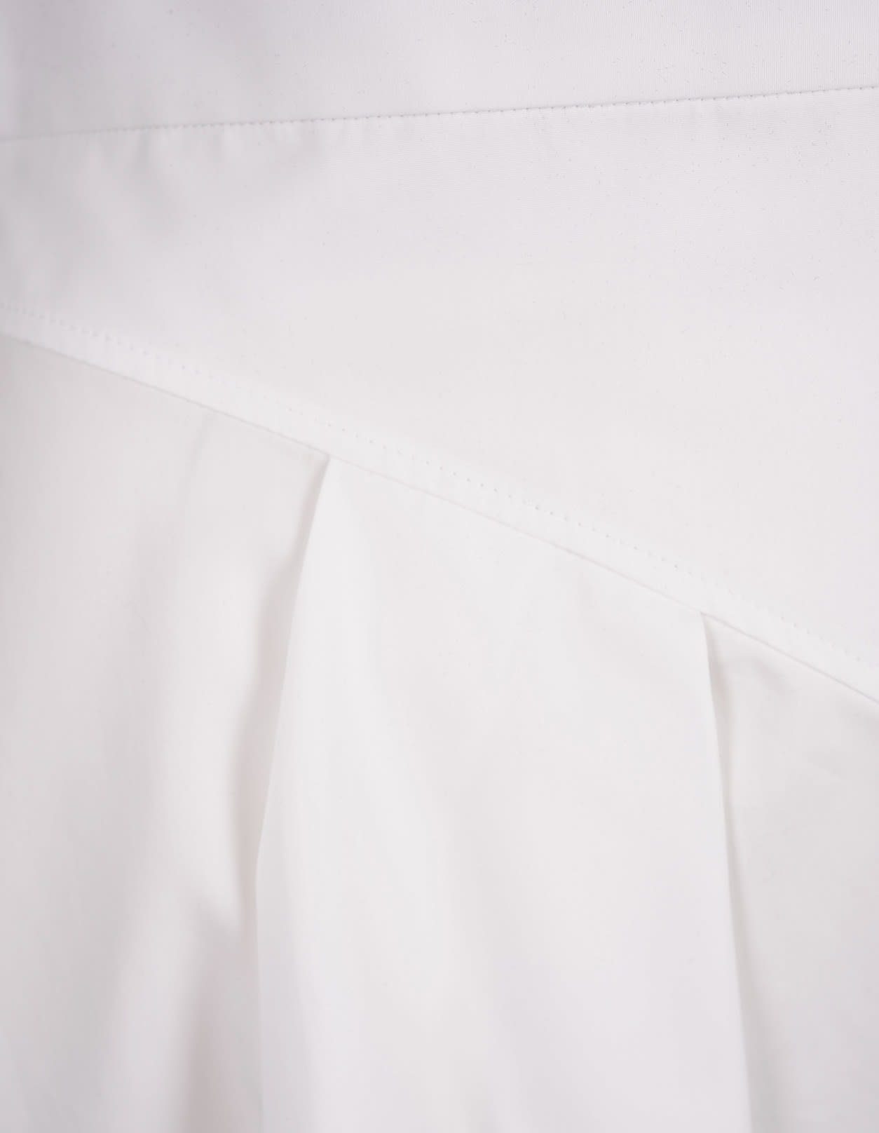 Shop Alexander Mcqueen White Flared Asymmetric Midi Skirt