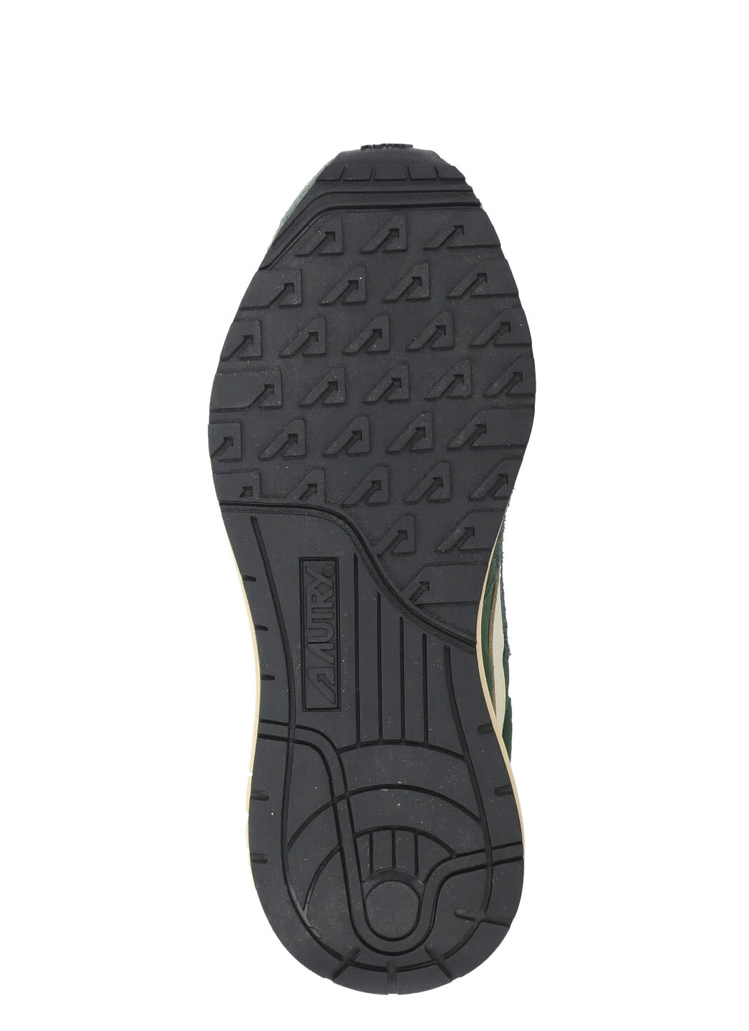 Autry Windreel Leather Suede Mesh Sneakers In Green