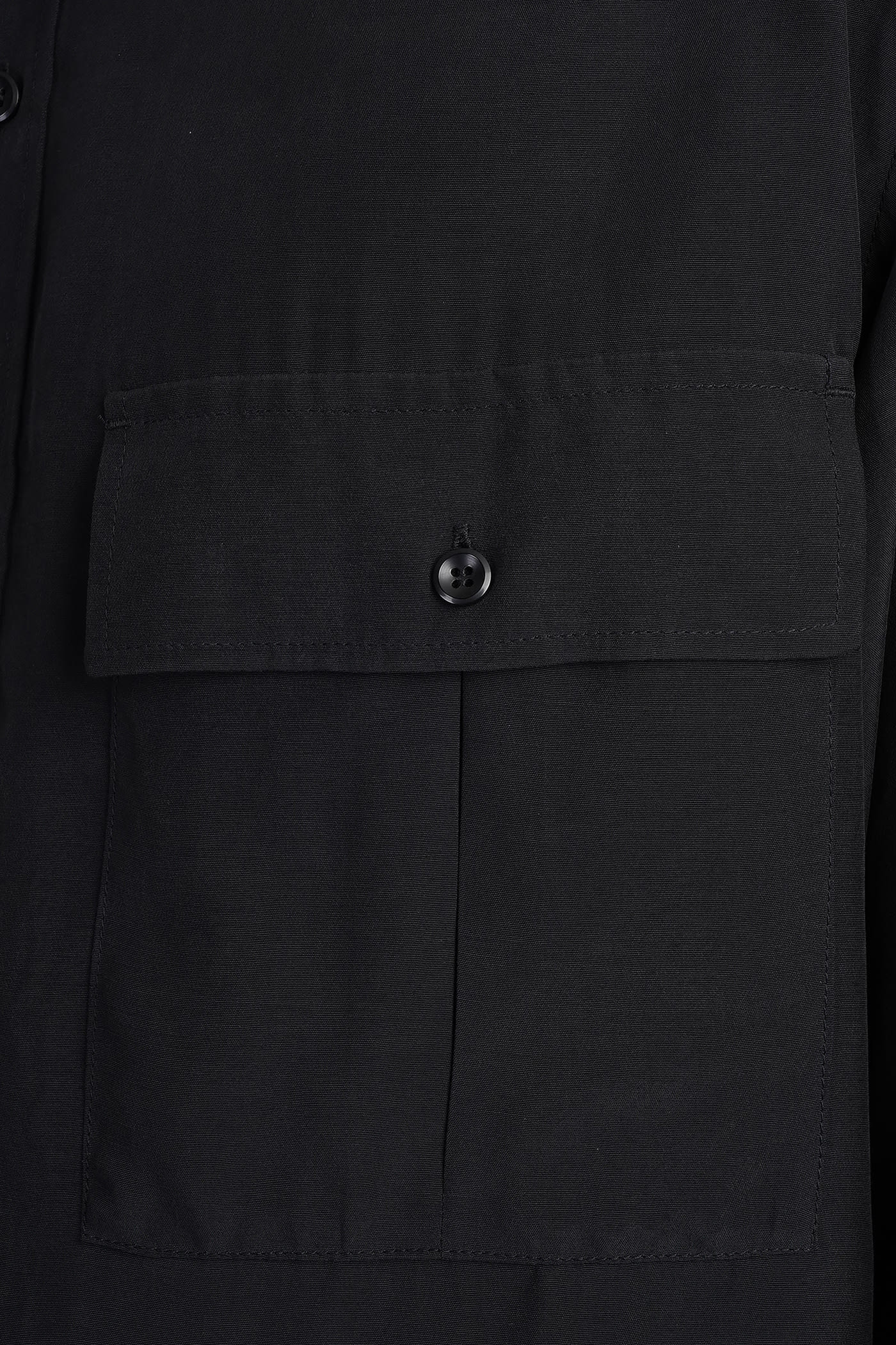 Attachment Shirt In Black Polyamide Polyester In Black