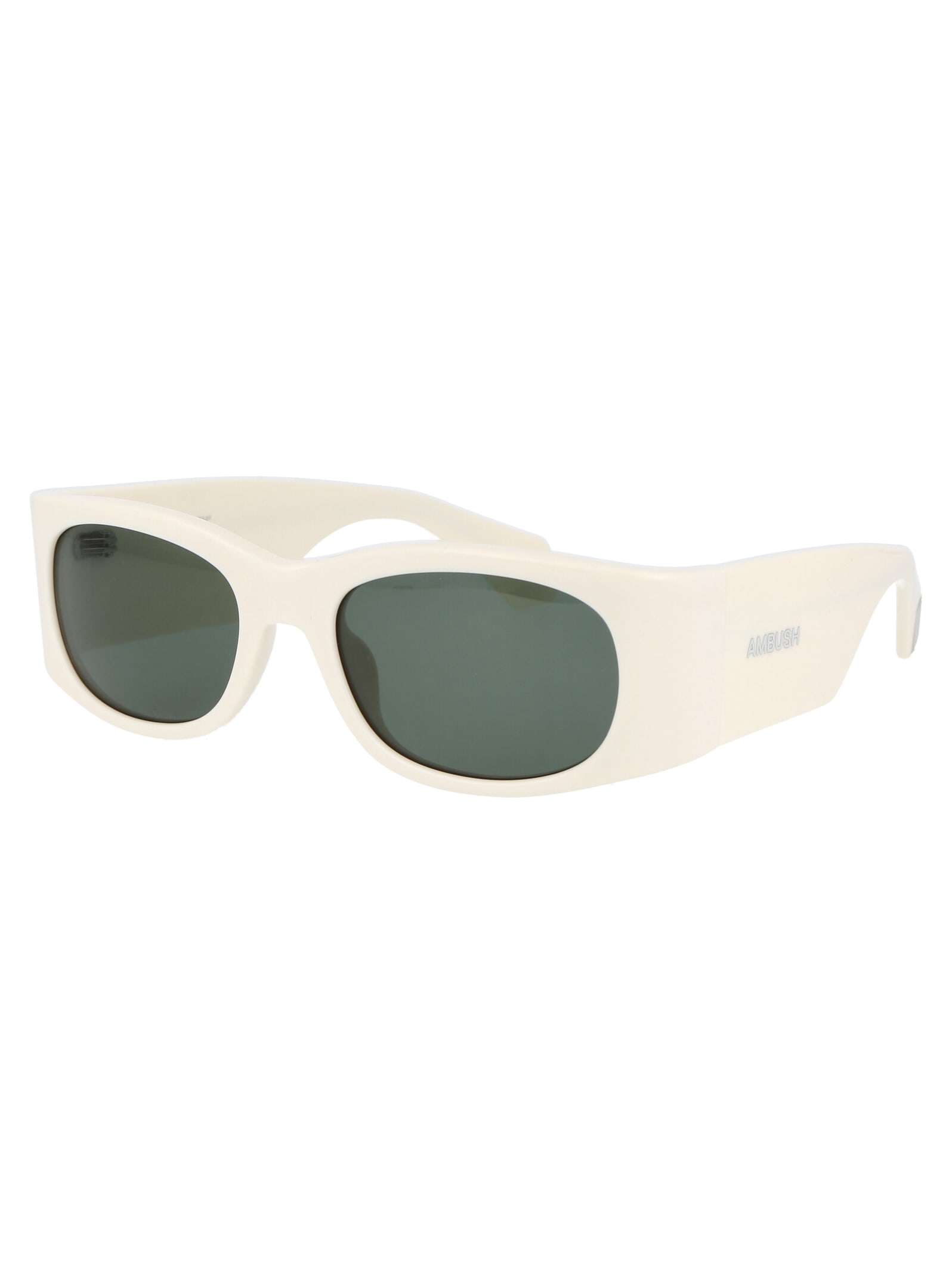 Shop Ambush Gaea Sunglasses In 0457 Ivory Green