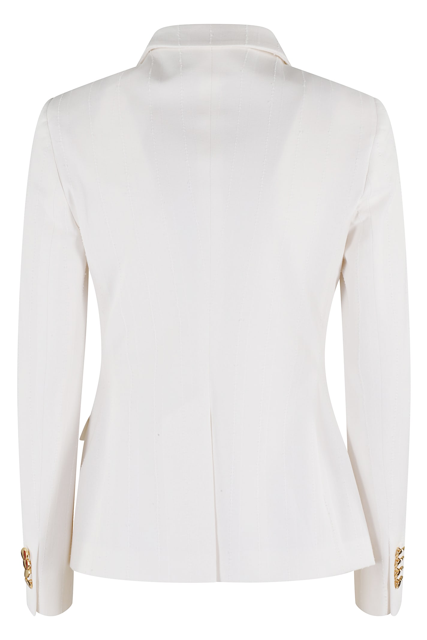 Tagliatore Double-breasted Blazer And Straight-leg Trousers Set In Bianco
