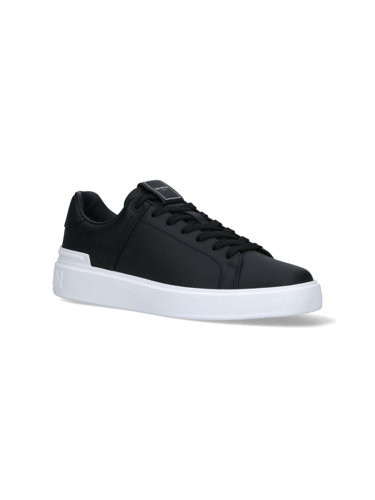 Shop Balmain Low Sneakers In Black