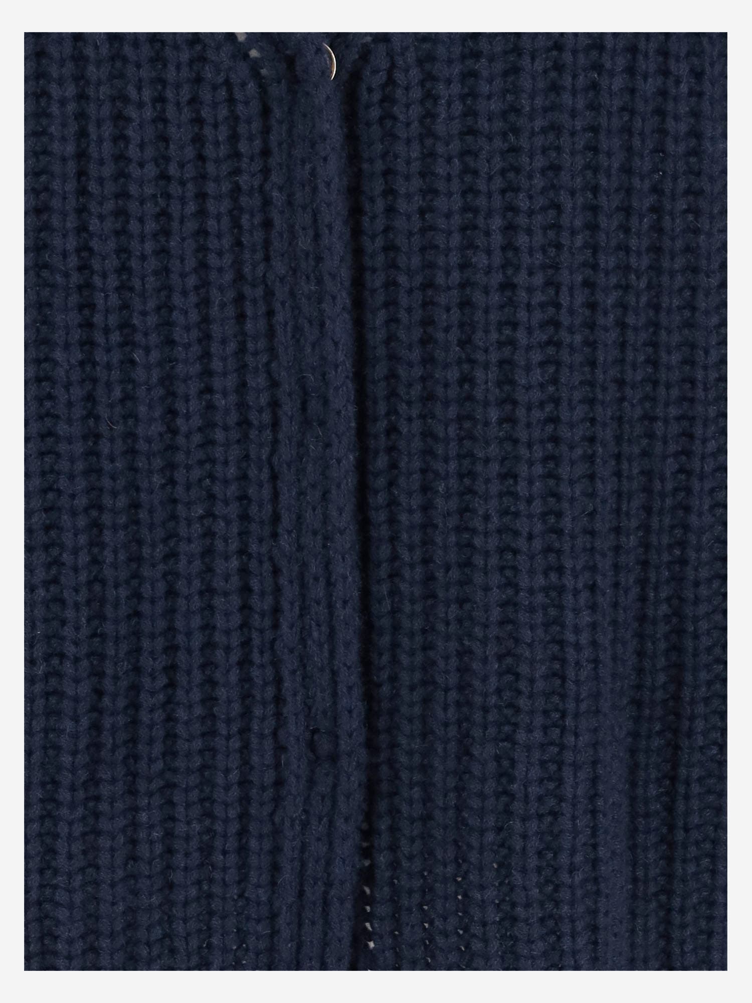 Bruno Manetti V-neck Cashmere Cardigan In Blue