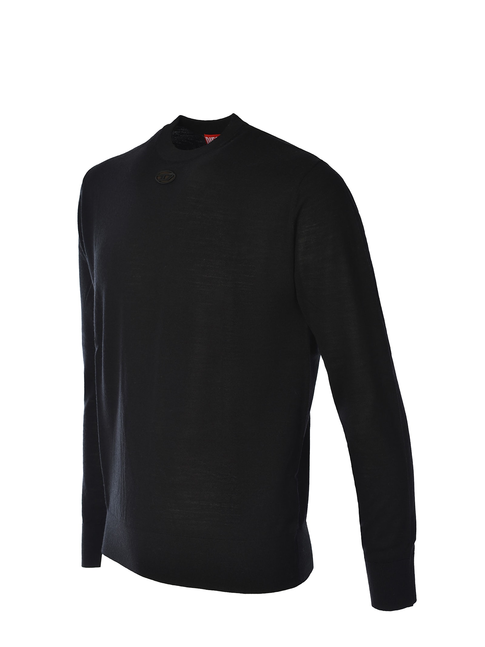 Shop Diesel Pullover  Made Of Wool In Black