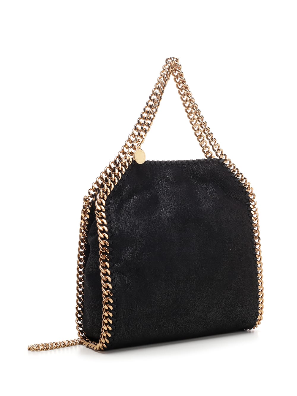 Shop Stella Mccartney Black Falabella Mini Bag